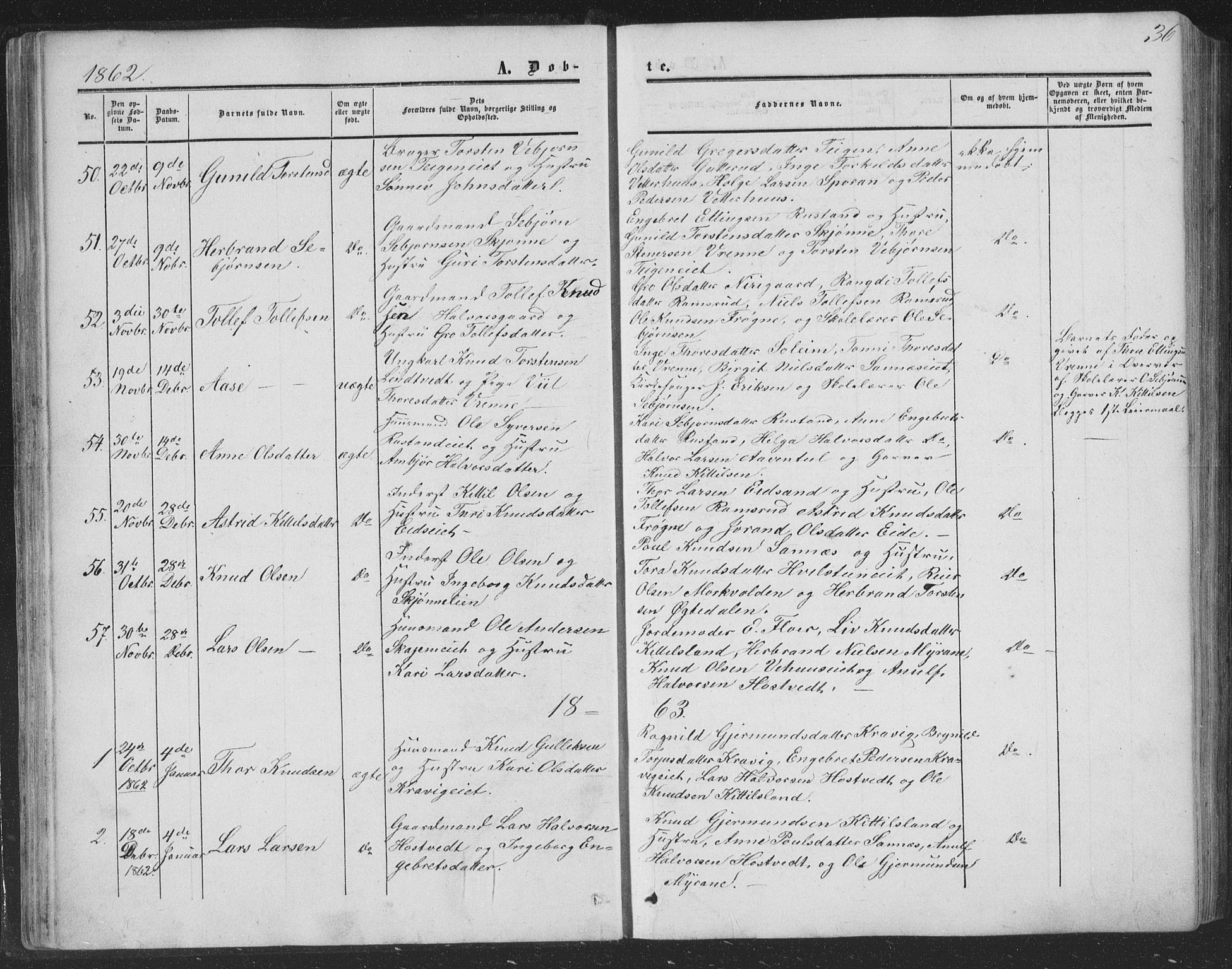 Nore kirkebøker, SAKO/A-238/F/Fa/L0002: Parish register (official) no. I 2, 1856-1871, p. 36