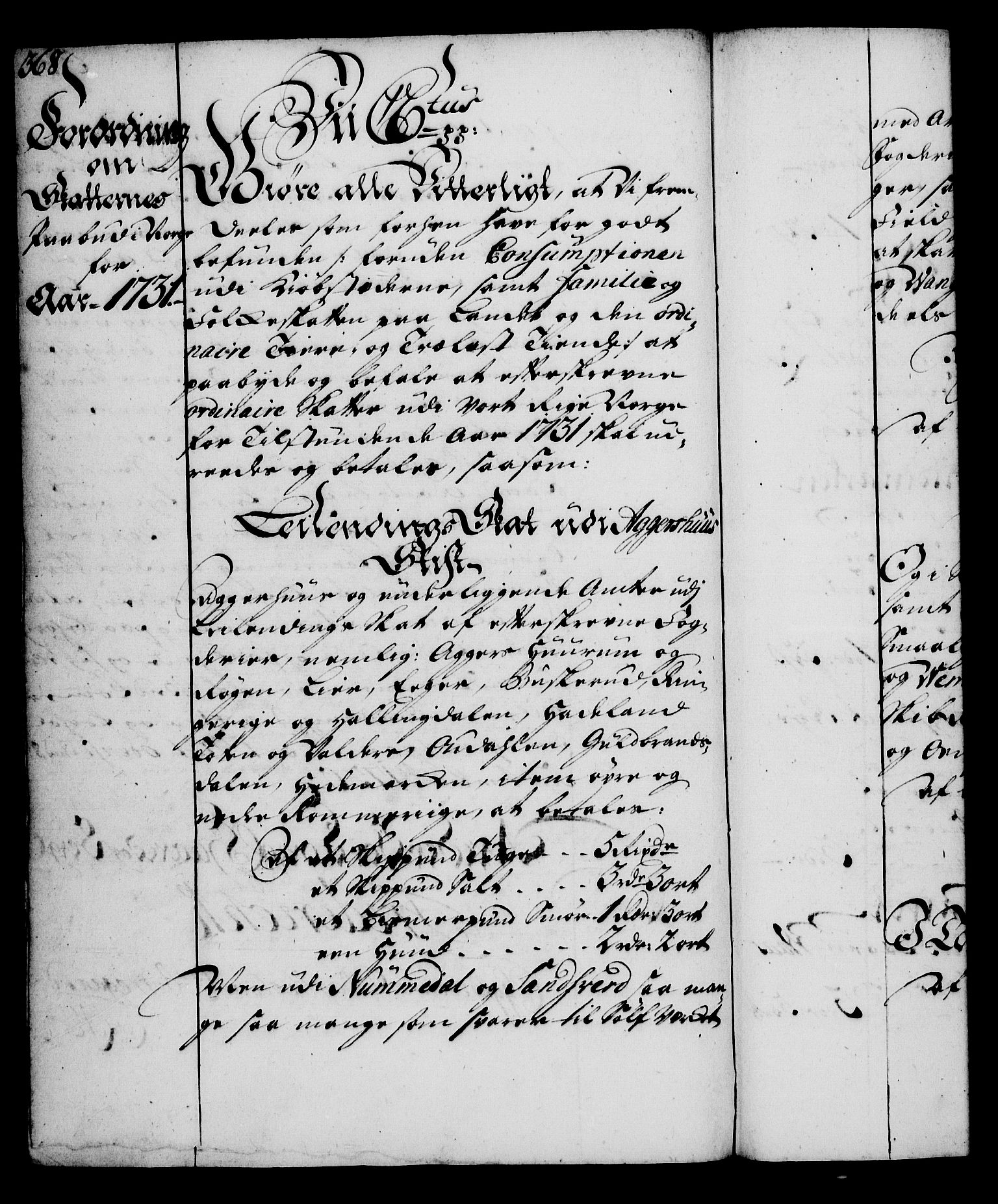 Rentekammeret, Kammerkanselliet, RA/EA-3111/G/Gg/Gga/L0003: Norsk ekspedisjonsprotokoll med register (merket RK 53.3), 1727-1734, p. 368