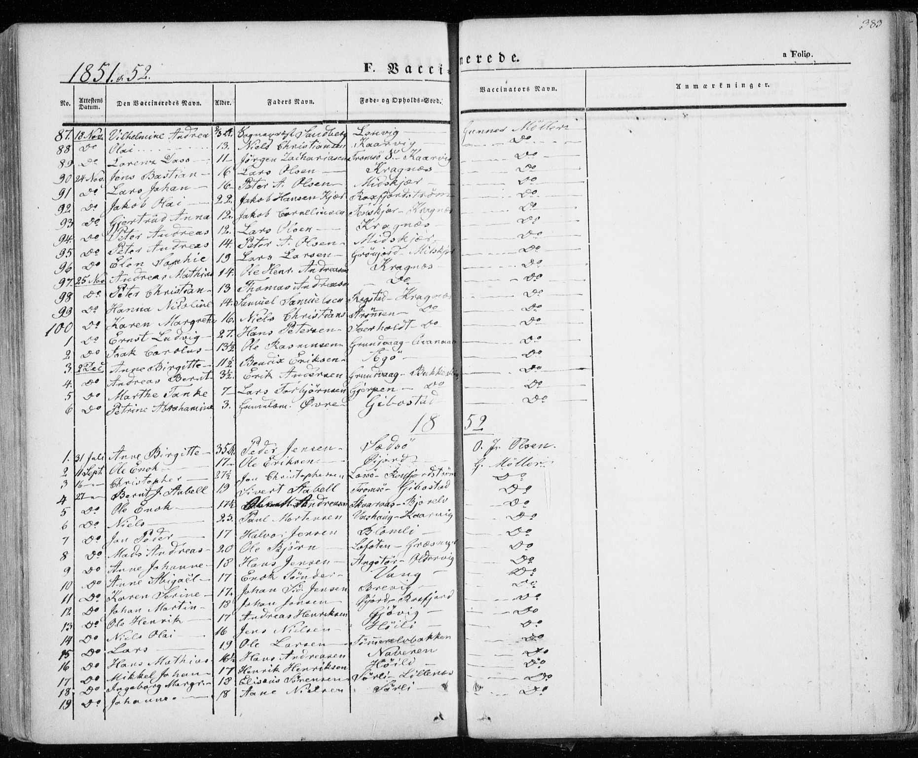 Lenvik sokneprestembete, SATØ/S-1310/H/Ha/Haa/L0006kirke: Parish register (official) no. 6, 1845-1854, p. 383