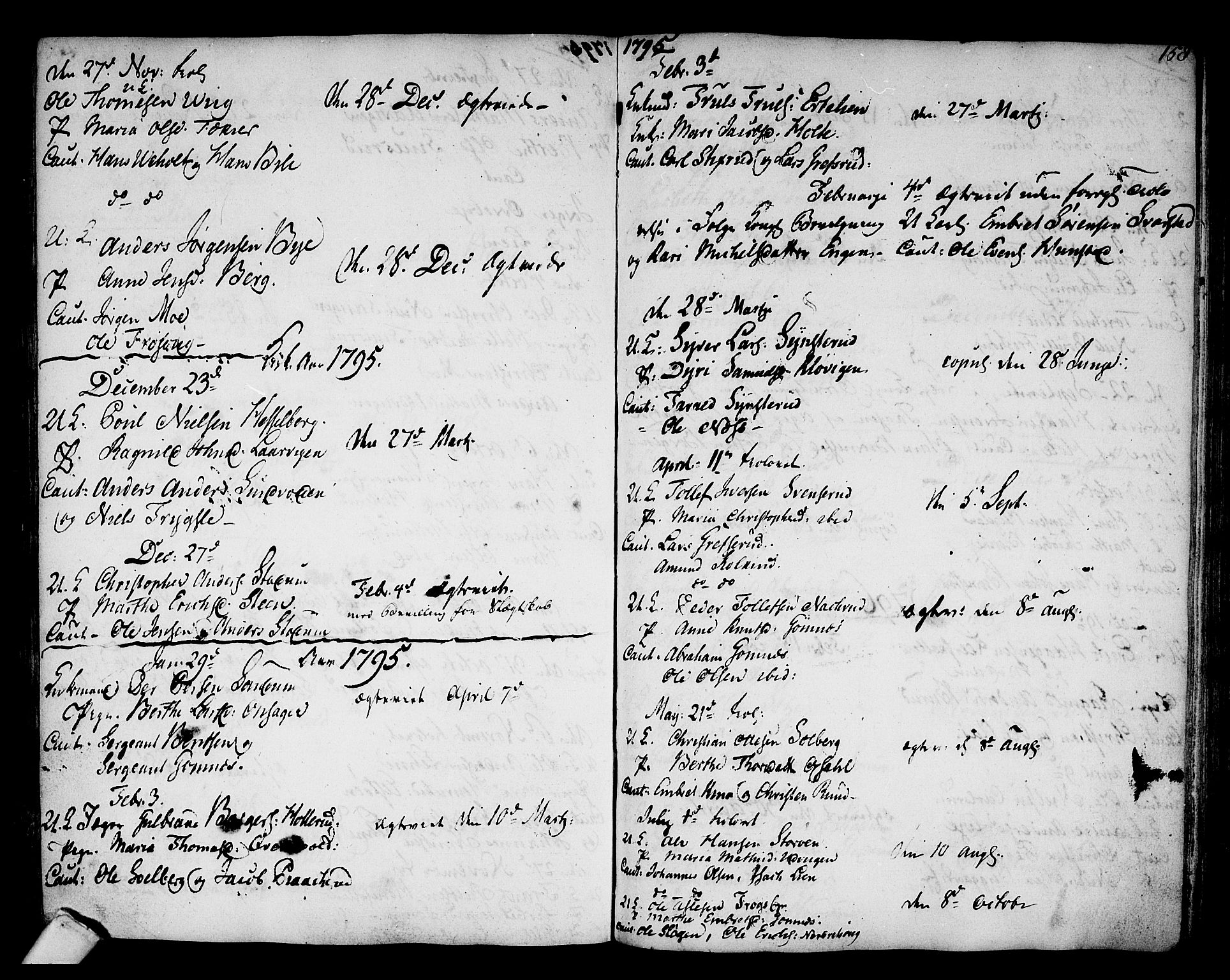 Hole kirkebøker, SAKO/A-228/F/Fa/L0002: Parish register (official) no. I 2, 1766-1814, p. 158