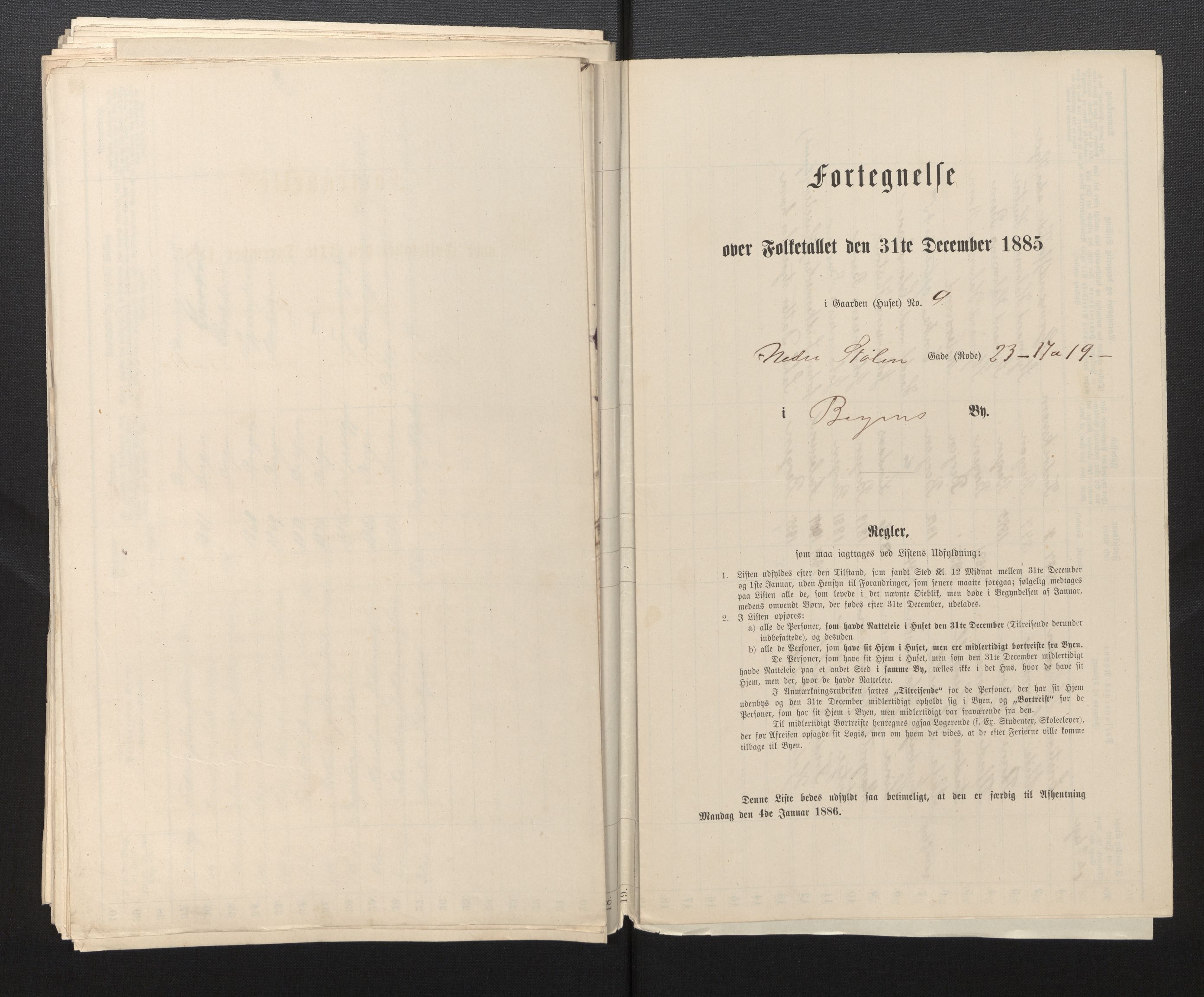 SAB, 1885 census for 1301 Bergen, 1885, p. 6830