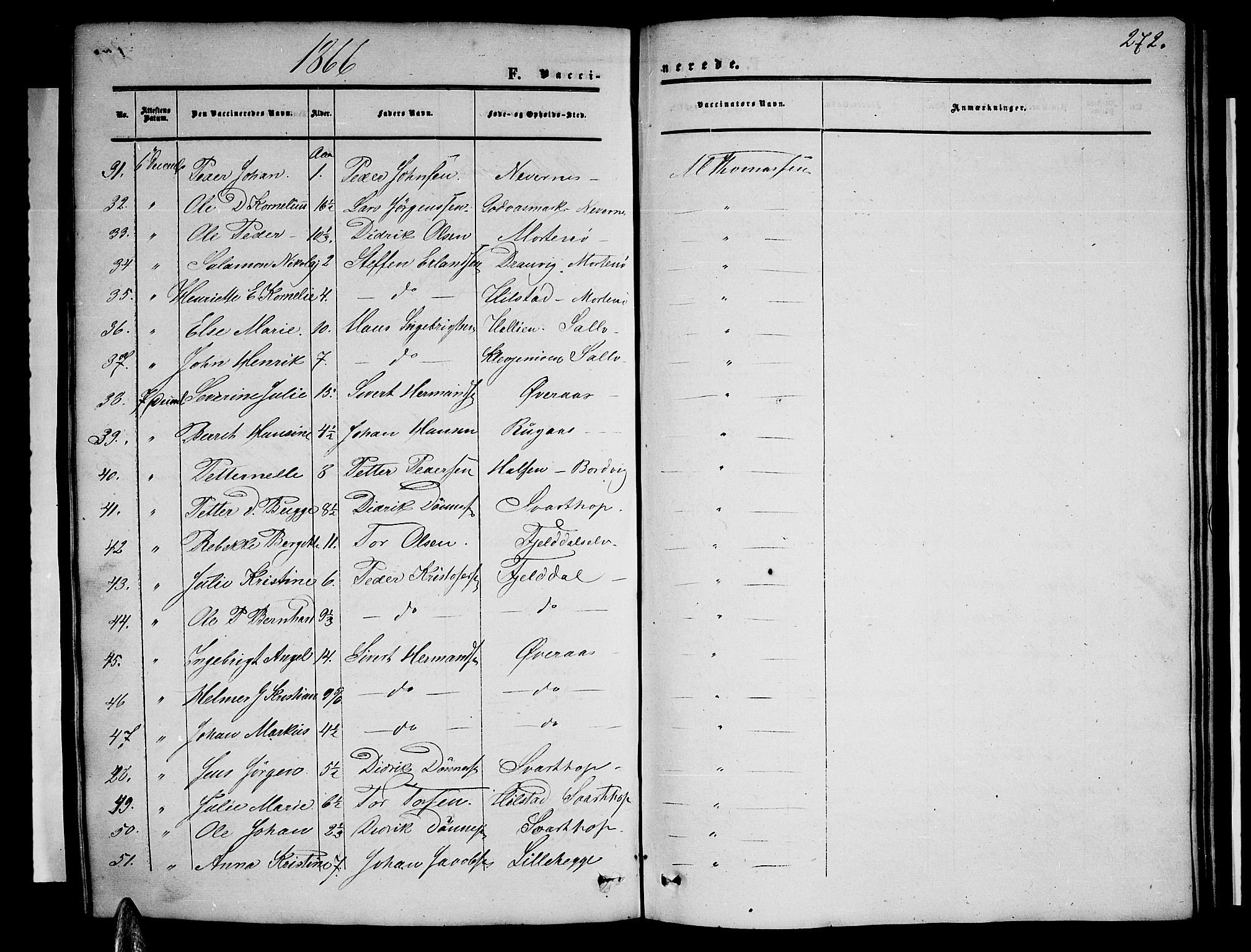 Ministerialprotokoller, klokkerbøker og fødselsregistre - Nordland, AV/SAT-A-1459/814/L0229: Parish register (copy) no. 814C02, 1859-1883, p. 272