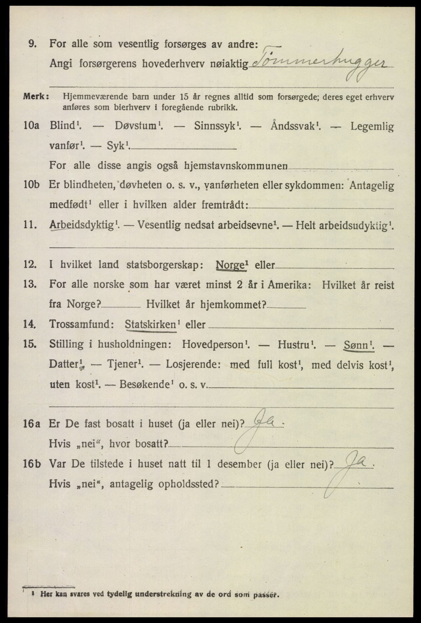 SAH, 1920 census for Nord-Odal, 1920, p. 7534