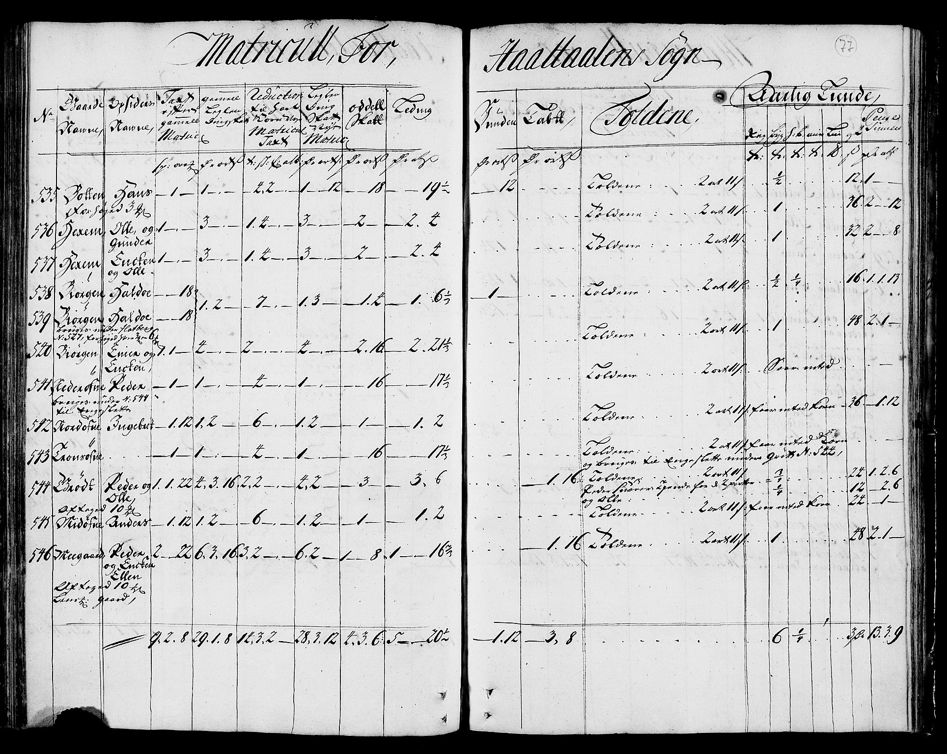 Rentekammeret inntil 1814, Realistisk ordnet avdeling, AV/RA-EA-4070/N/Nb/Nbf/L0159: Gauldal matrikkelprotokoll, 1723, p. 78