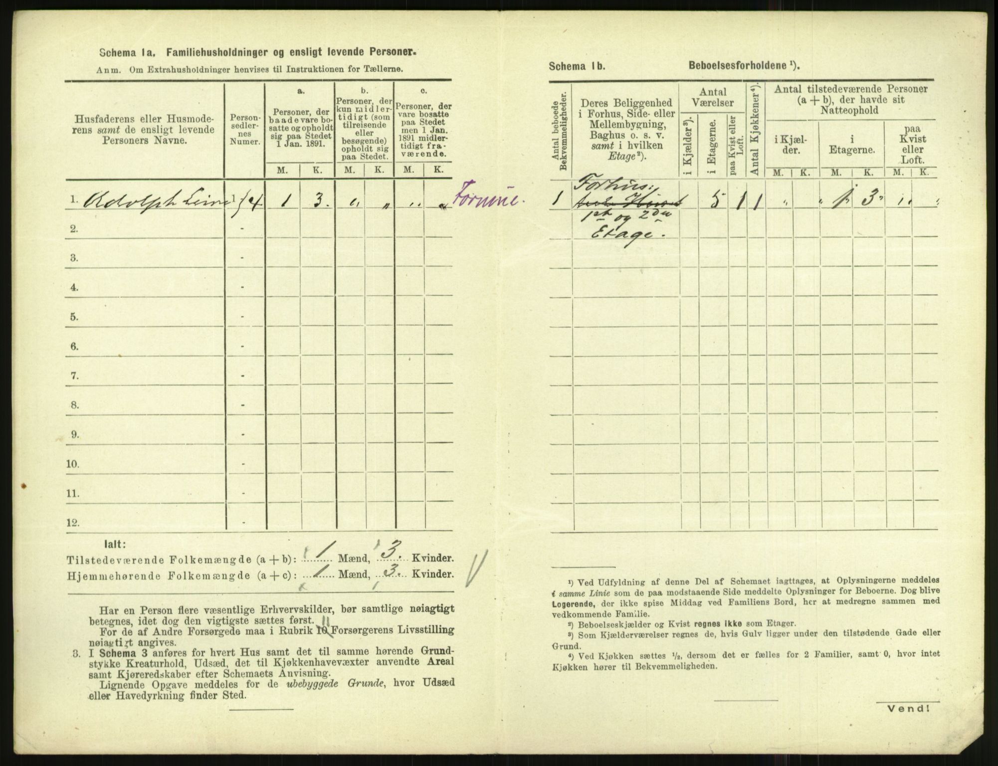 RA, 1891 census for 1001 Kristiansand, 1891, p. 2623