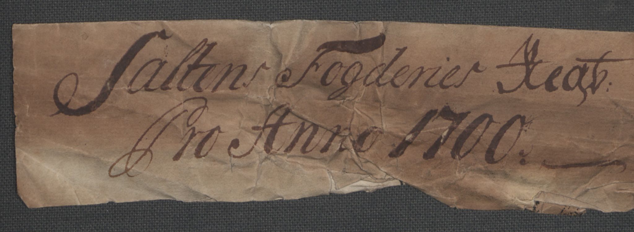 Rentekammeret inntil 1814, Reviderte regnskaper, Fogderegnskap, AV/RA-EA-4092/R66/L4579: Fogderegnskap Salten, 1697-1700, p. 3