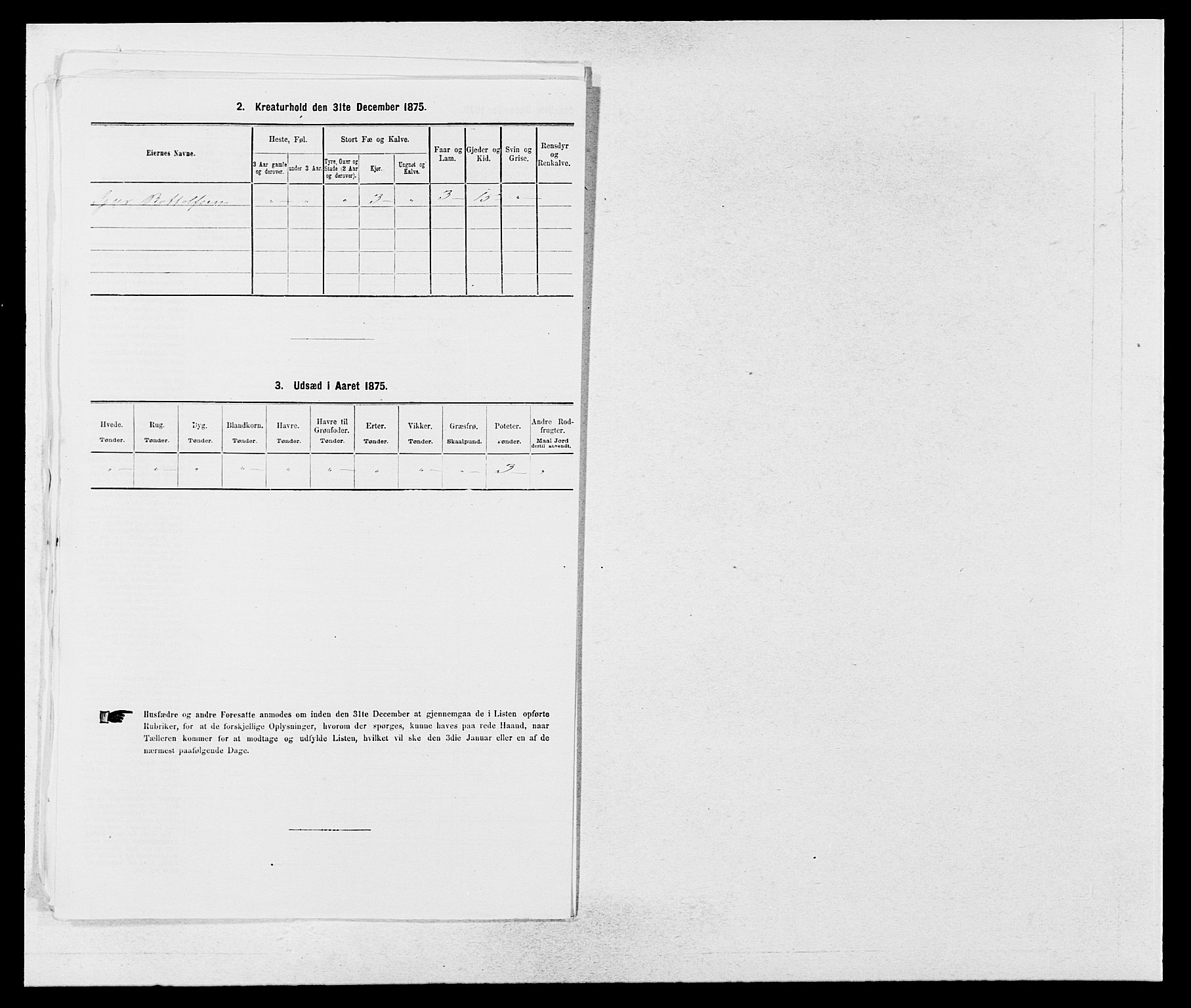 SAB, 1875 census for 1421P Aurland, 1875, p. 660