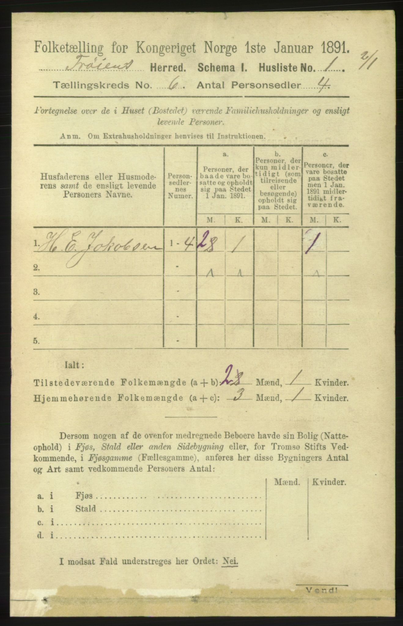 RA, 1891 census for 1619 Frøya, 1891, p. 4067