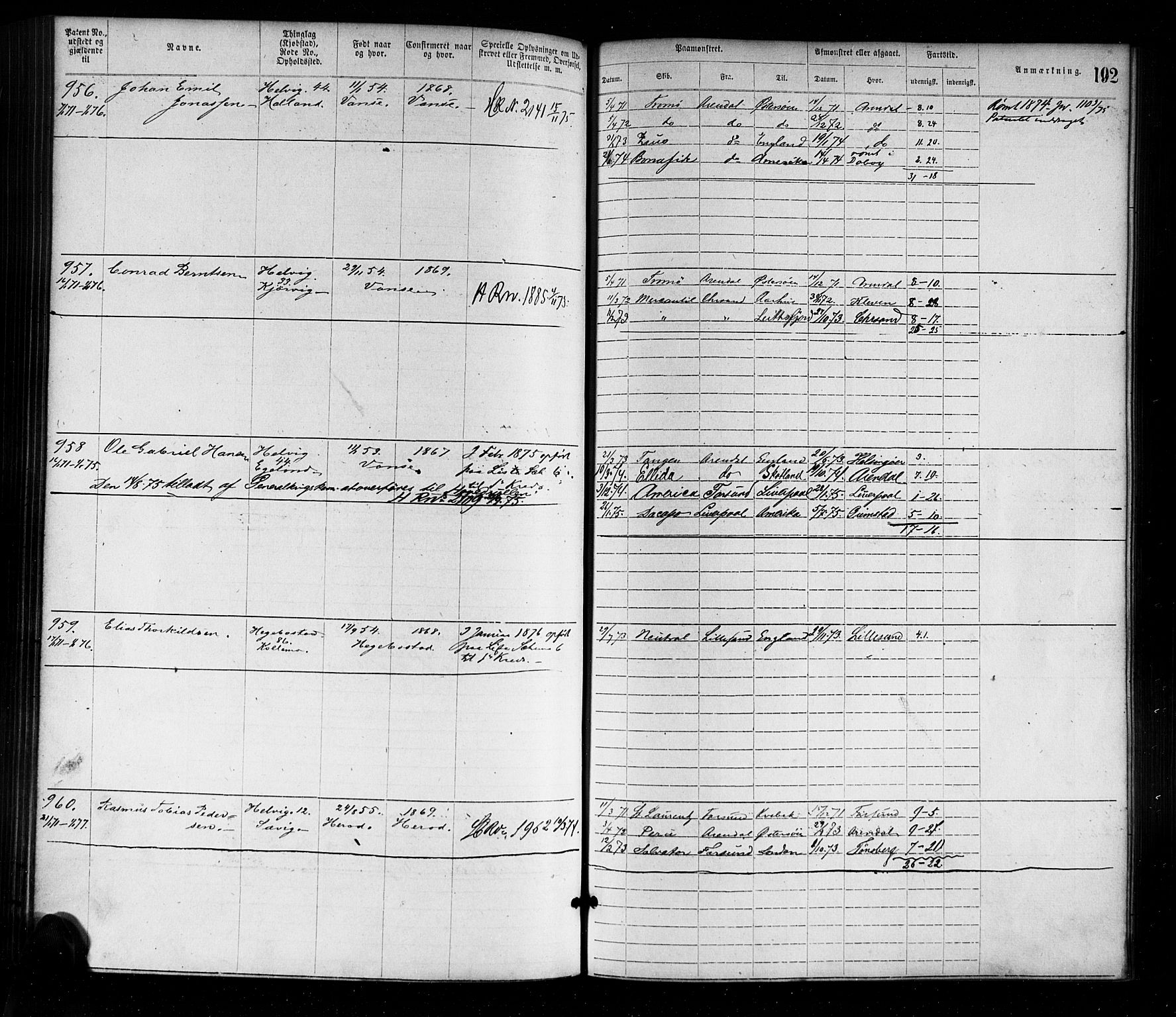 Farsund mønstringskrets, AV/SAK-2031-0017/F/Fa/L0001: Annotasjonsrulle nr 1-1920 med register, M-1, 1869-1877, p. 221