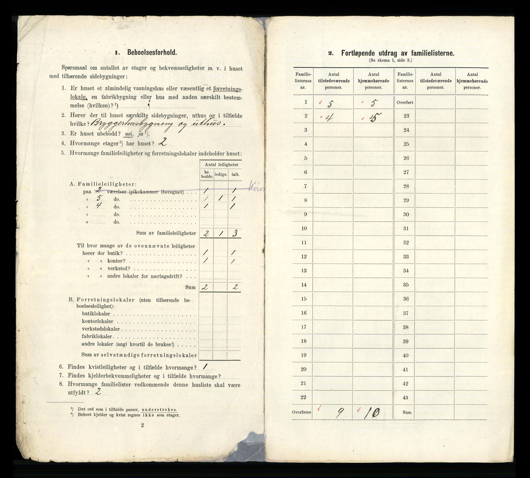 RA, 1910 census for Larvik, 1910, p. 2344