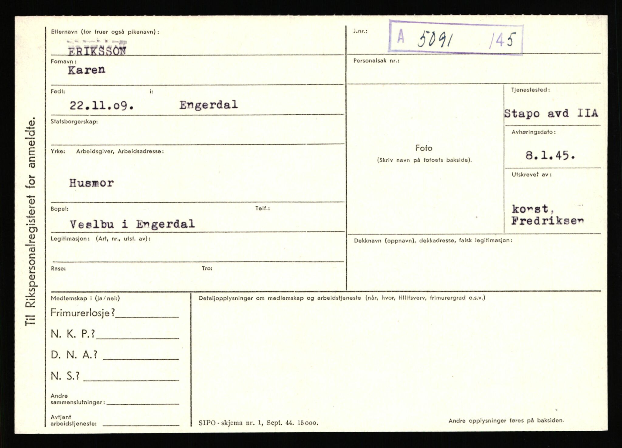 Statspolitiet - Hovedkontoret / Osloavdelingen, AV/RA-S-1329/C/Ca/L0004: Eid - funn av gjenstander	, 1943-1945, p. 2053