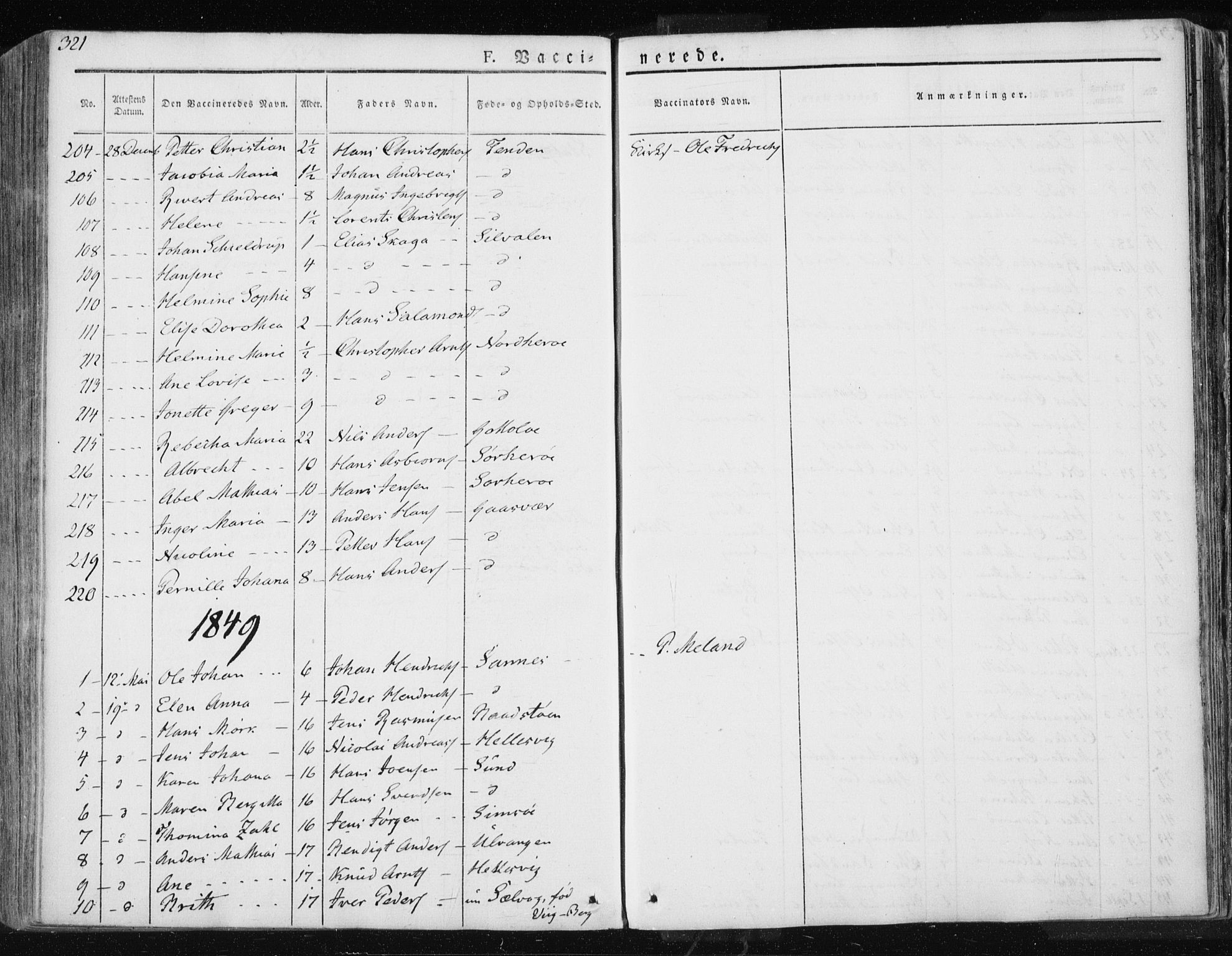 Ministerialprotokoller, klokkerbøker og fødselsregistre - Nordland, AV/SAT-A-1459/830/L0447: Parish register (official) no. 830A11, 1831-1854, p. 321