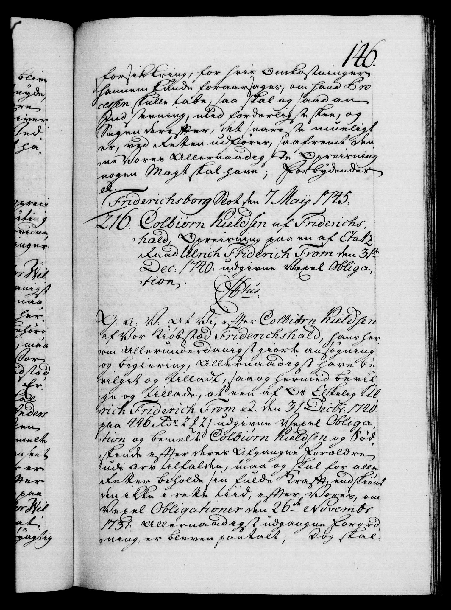 Danske Kanselli 1572-1799, AV/RA-EA-3023/F/Fc/Fca/Fcaa/L0034: Norske registre, 1745-1746, p. 146a