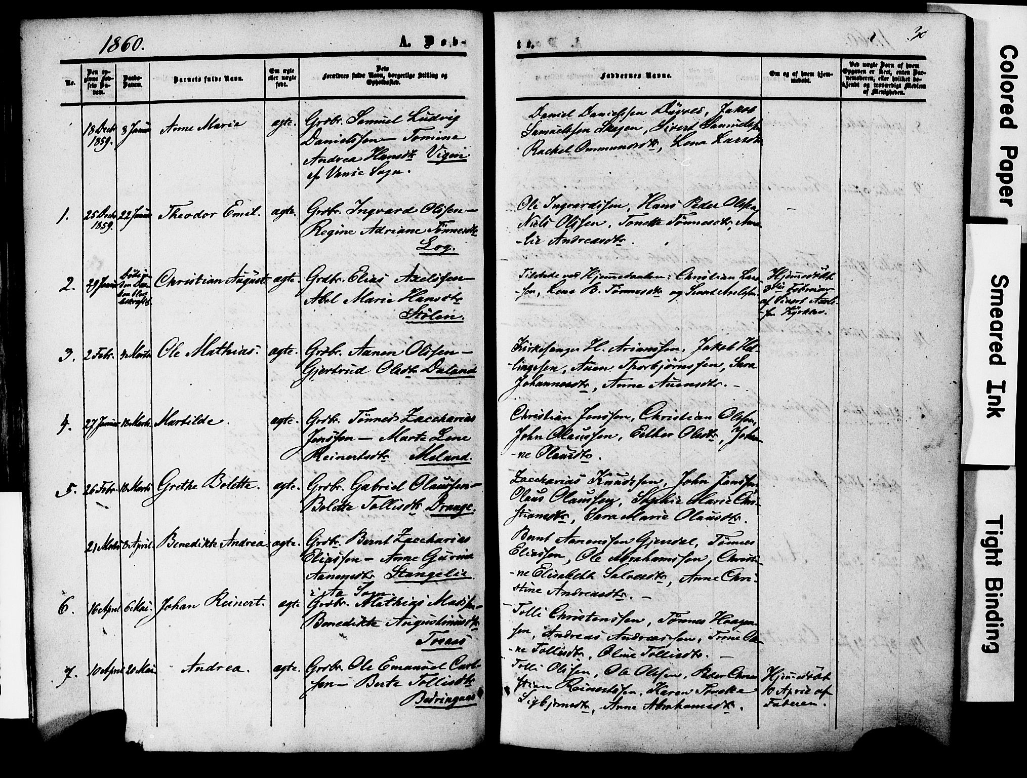 Herad sokneprestkontor, AV/SAK-1111-0018/F/Fa/Faa/L0005: Parish register (official) no. A 5, 1853-1886, p. 30