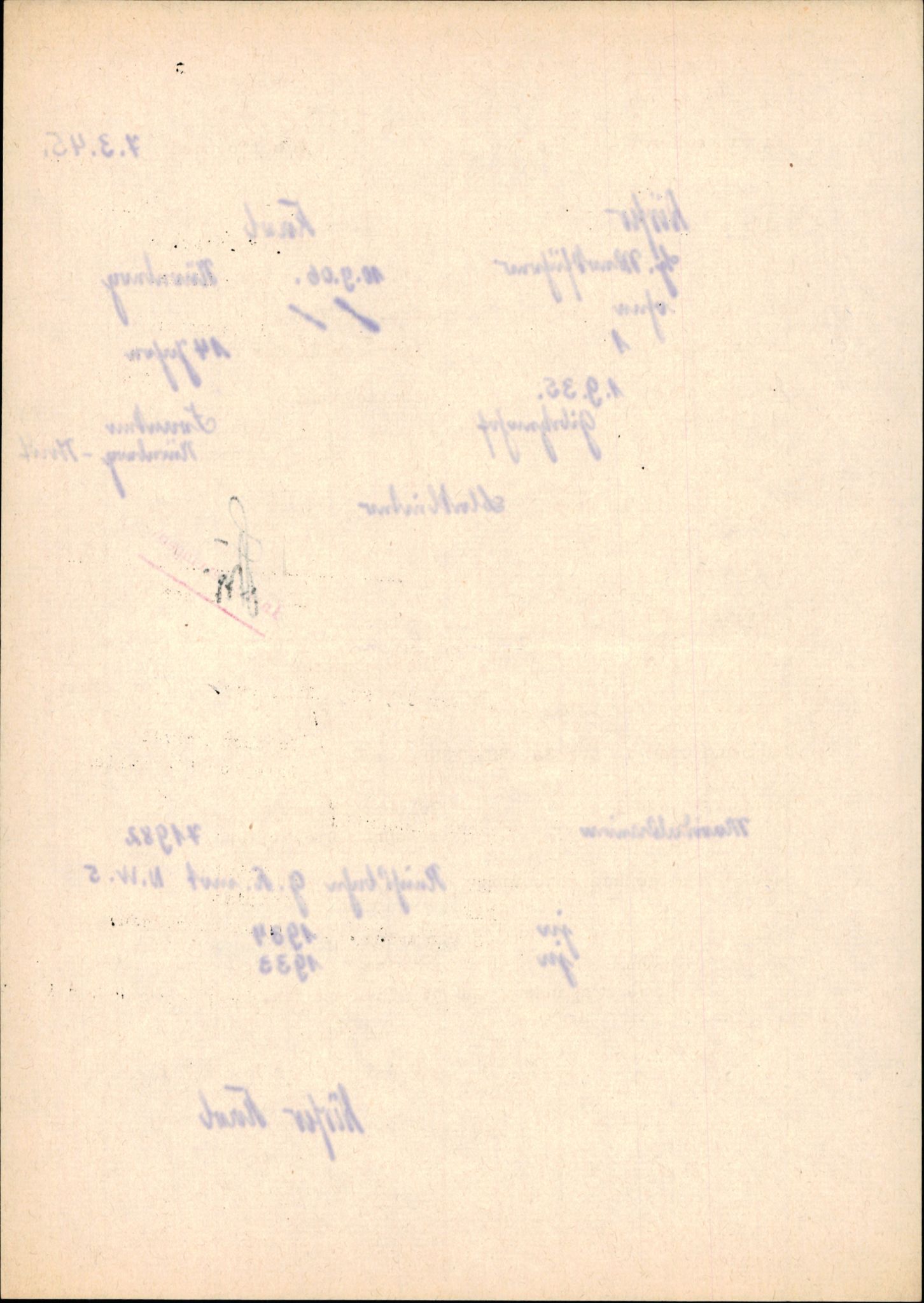 Forsvarets Overkommando. 2 kontor. Arkiv 11.4. Spredte tyske arkivsaker, AV/RA-RAFA-7031/D/Dar/Darb/L0015: Reichskommissariat - NSDAP in Norwegen, 1938-1945, p. 384