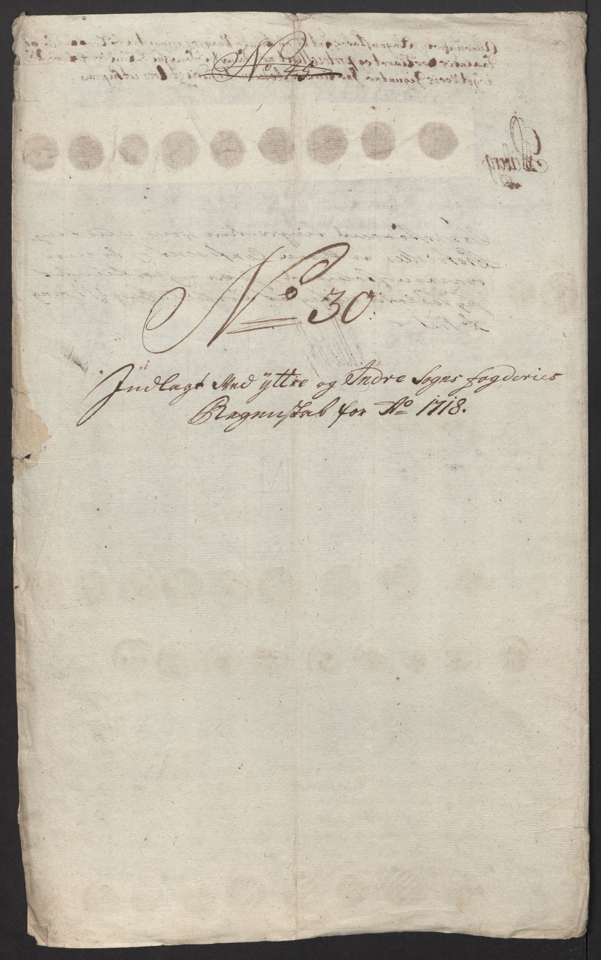 Rentekammeret inntil 1814, Reviderte regnskaper, Fogderegnskap, AV/RA-EA-4092/R52/L3321: Fogderegnskap Sogn, 1717-1718, p. 677