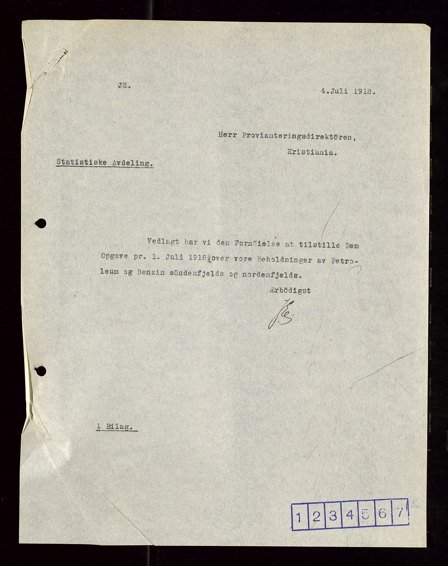 Pa 1521 - A/S Norske Shell, AV/SAST-A-101915/E/Ea/Eaa/L0006: Sjefskorrespondanse, 1918, p. 251