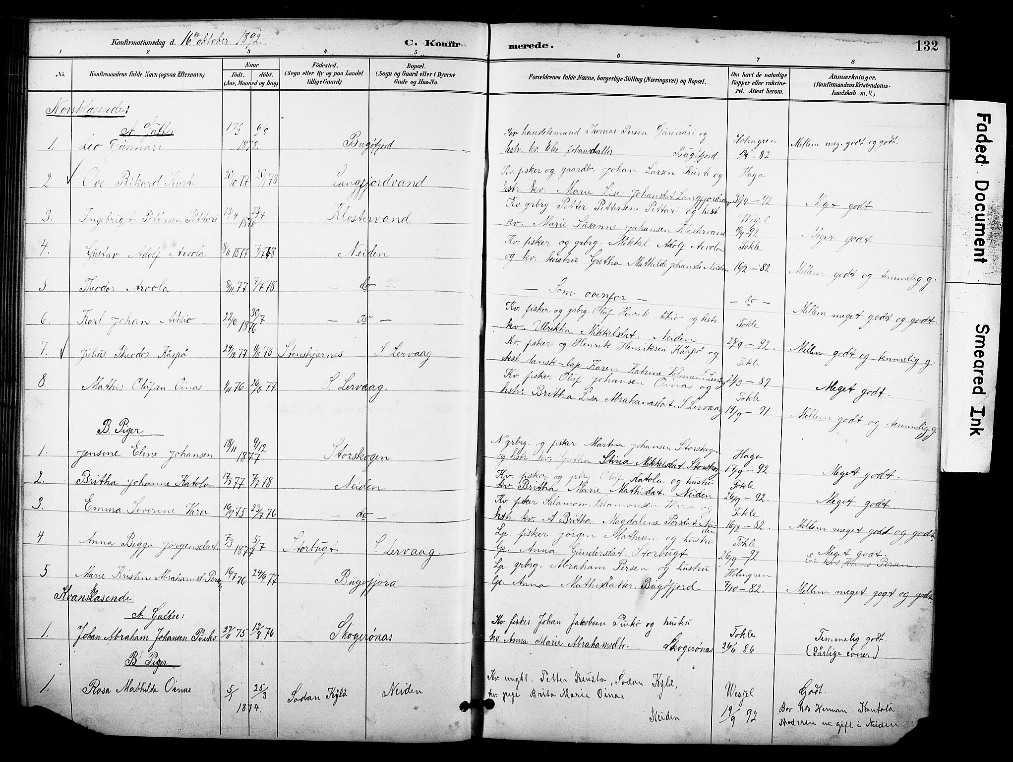 Sør-Varanger sokneprestkontor, SATØ/S-1331/H/Hb/L0004klokker: Parish register (copy) no. 4, 1891-1912, p. 132