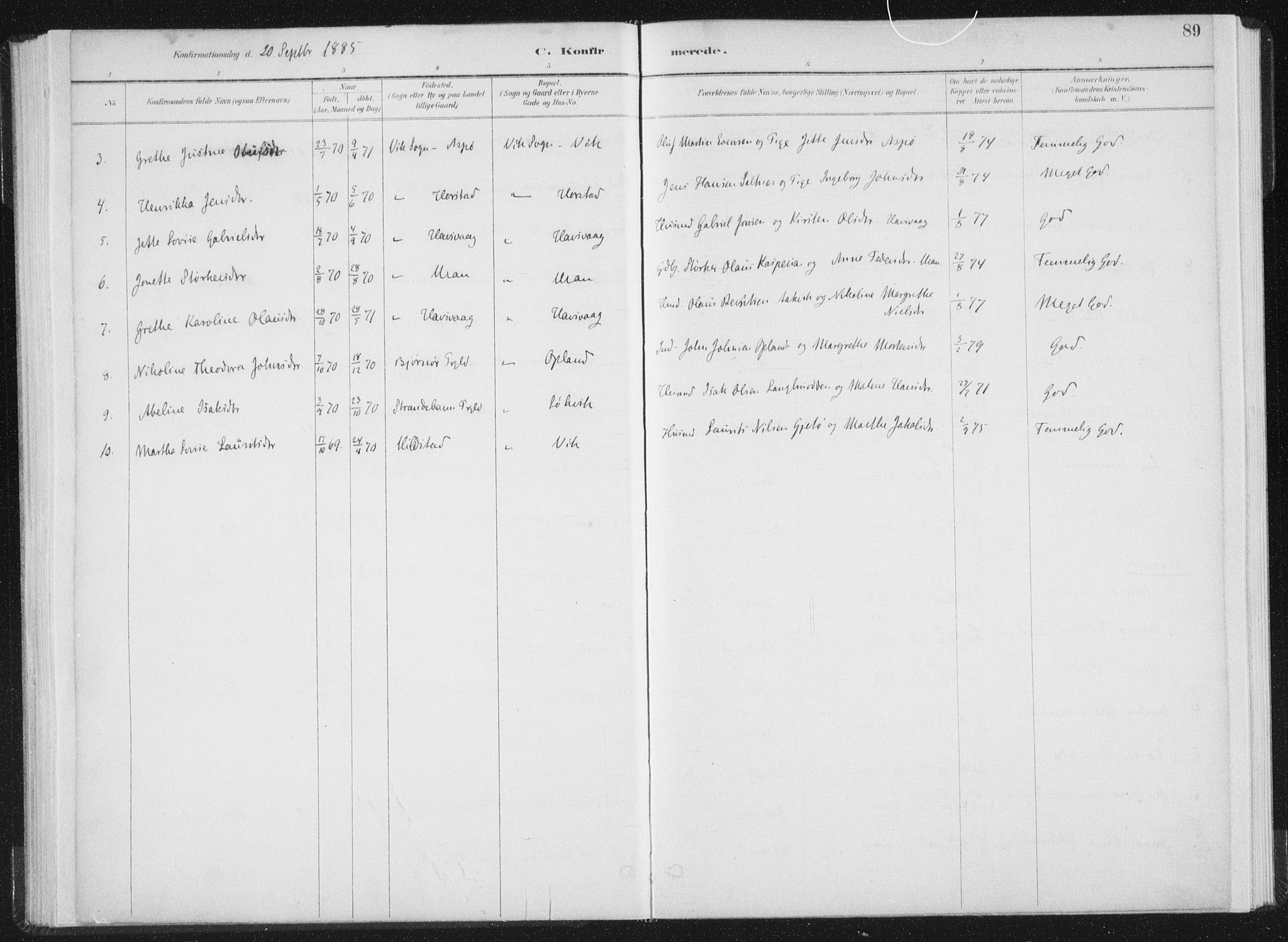 Ministerialprotokoller, klokkerbøker og fødselsregistre - Nord-Trøndelag, SAT/A-1458/771/L0597: Parish register (official) no. 771A04, 1885-1910, p. 89