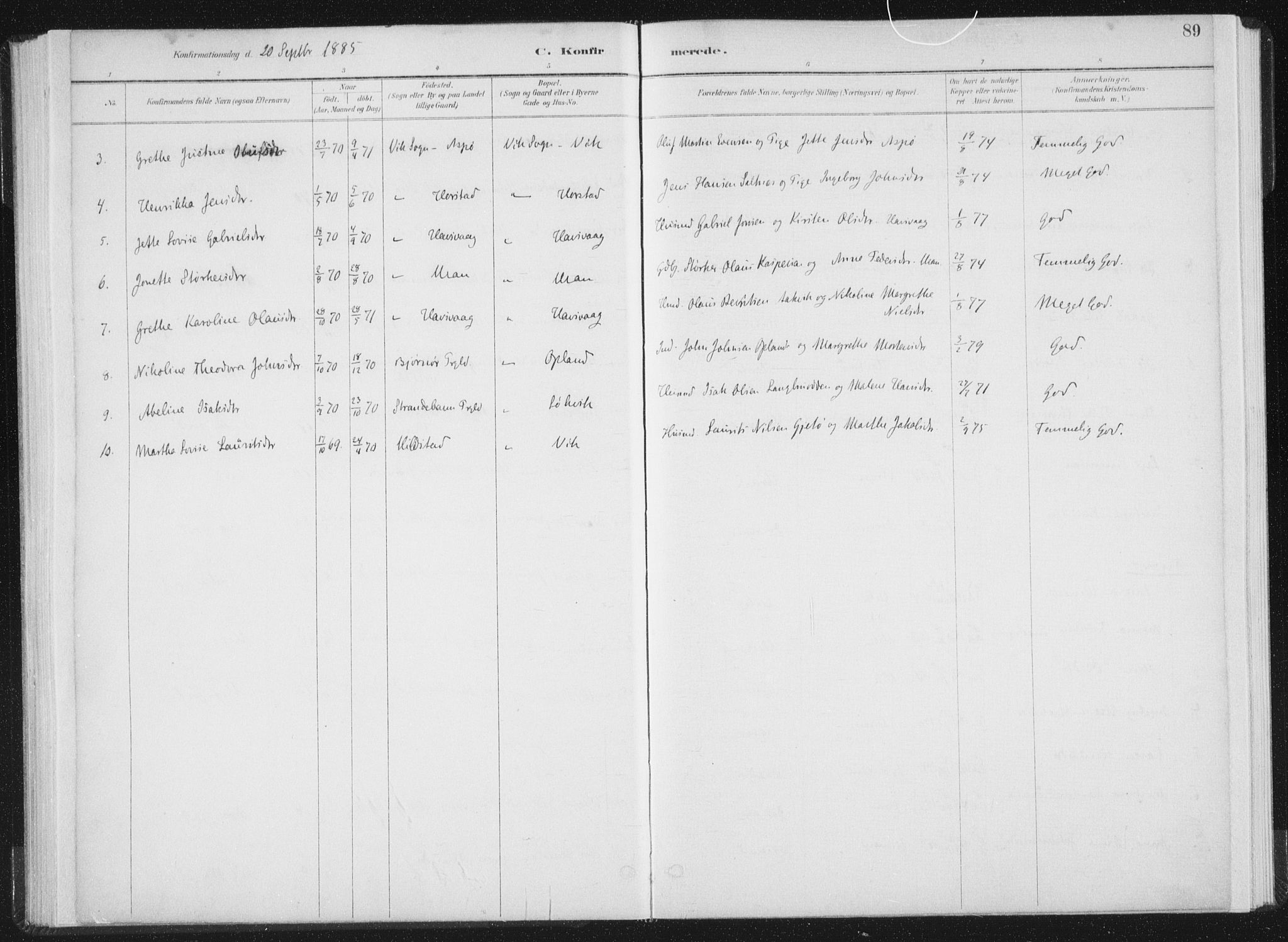 Ministerialprotokoller, klokkerbøker og fødselsregistre - Nord-Trøndelag, AV/SAT-A-1458/771/L0597: Parish register (official) no. 771A04, 1885-1910, p. 89