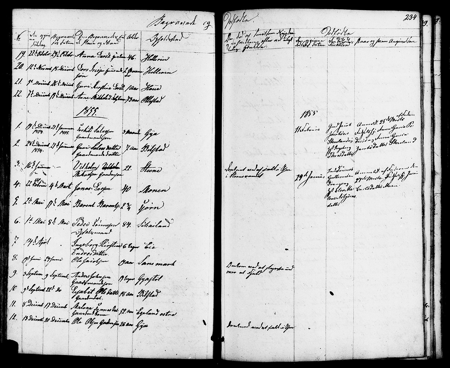 Lund sokneprestkontor, AV/SAST-A-101809/S07/L0004: Parish register (copy) no. B 4, 1854-1874, p. 234