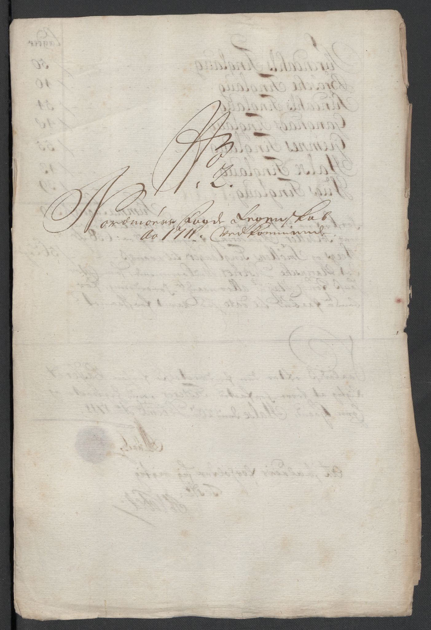 Rentekammeret inntil 1814, Reviderte regnskaper, Fogderegnskap, AV/RA-EA-4092/R56/L3745: Fogderegnskap Nordmøre, 1711, p. 81