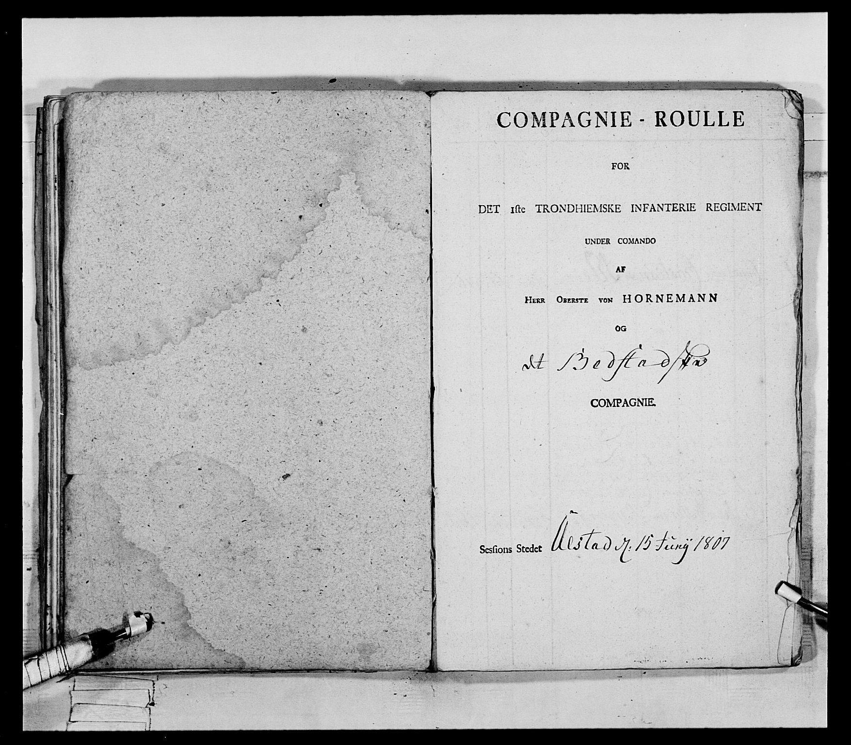 Generalitets- og kommissariatskollegiet, Det kongelige norske kommissariatskollegium, AV/RA-EA-5420/E/Eh/L0075b: 1. Trondheimske nasjonale infanteriregiment, 1807, p. 278