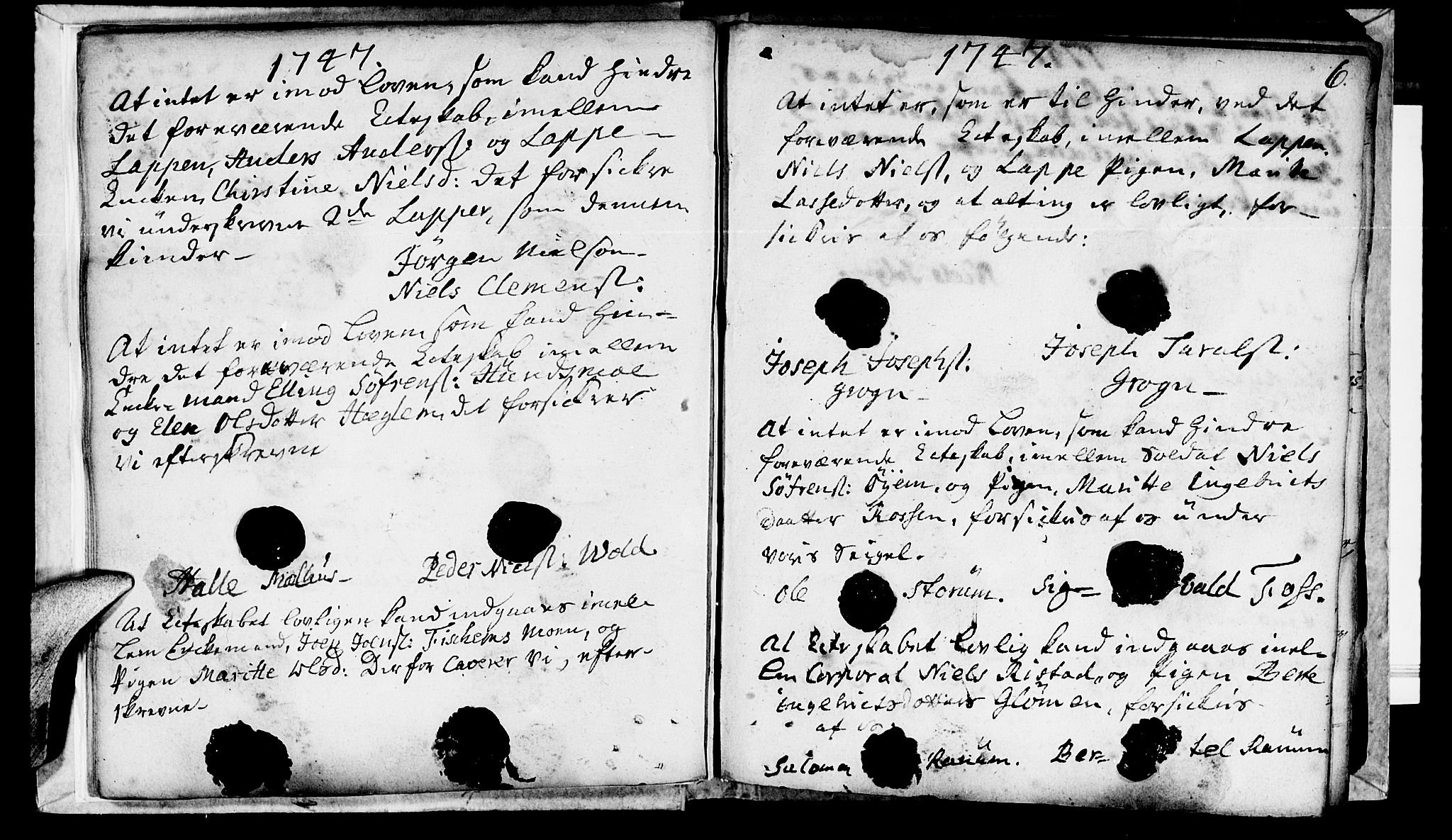 Ministerialprotokoller, klokkerbøker og fødselsregistre - Nord-Trøndelag, SAT/A-1458/764/L0541: Parish register (official) no. 764A01, 1745-1758, p. 6