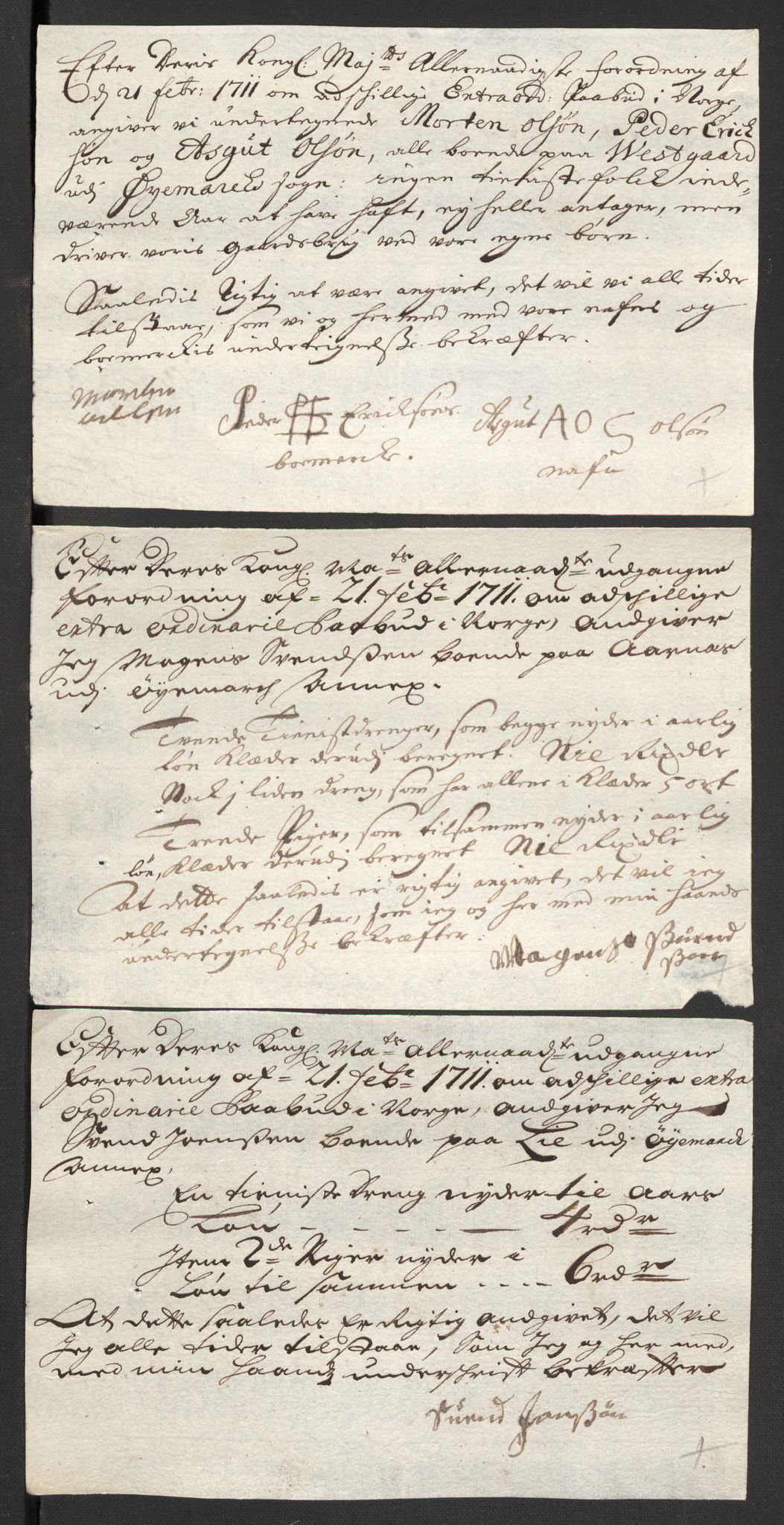 Rentekammeret inntil 1814, Reviderte regnskaper, Fogderegnskap, AV/RA-EA-4092/R01/L0020: Fogderegnskap Idd og Marker, 1711, p. 641