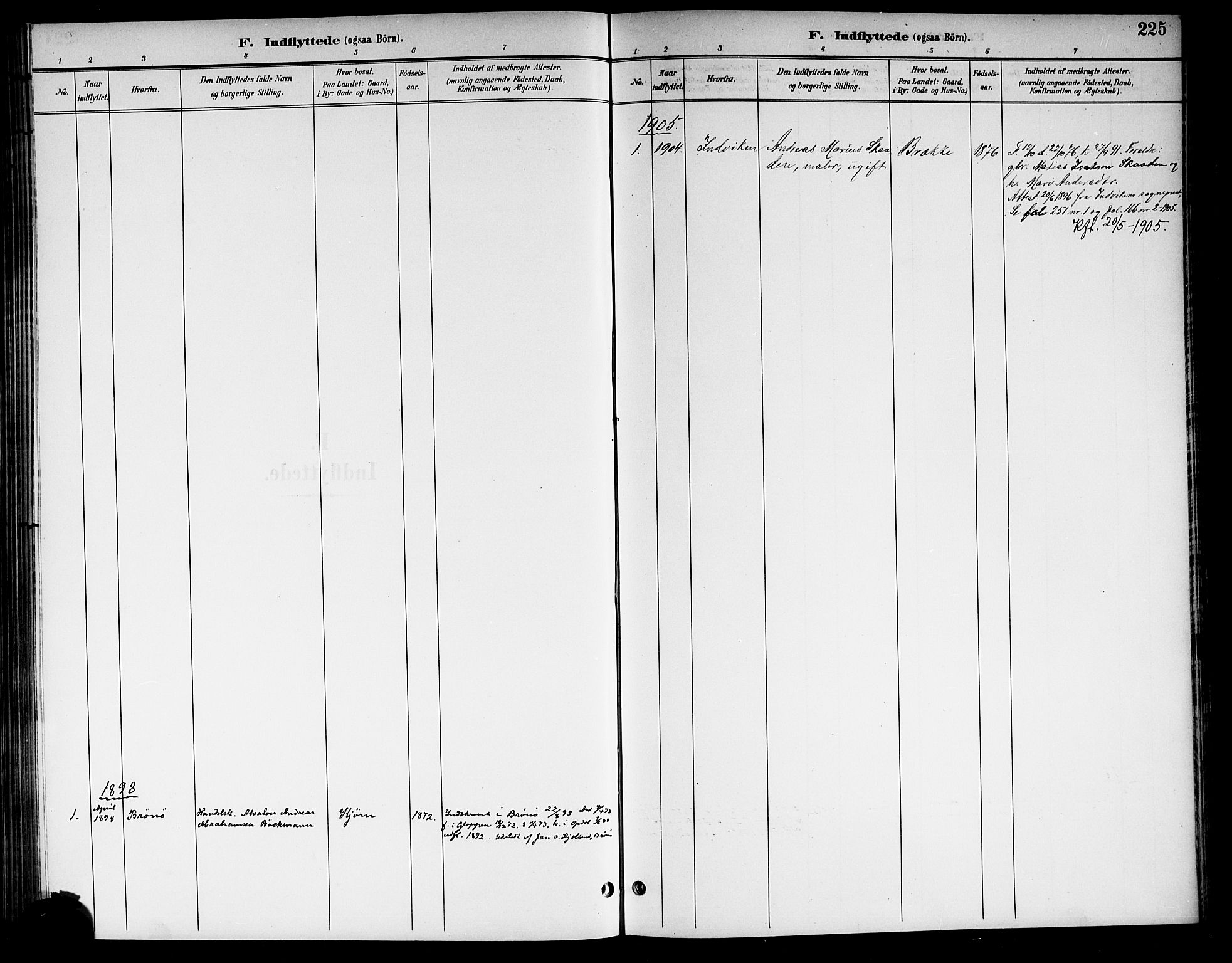 Nore kirkebøker, AV/SAKO-A-238/G/Gb/L0003: Parish register (copy) no. II 3, 1894-1923, p. 225