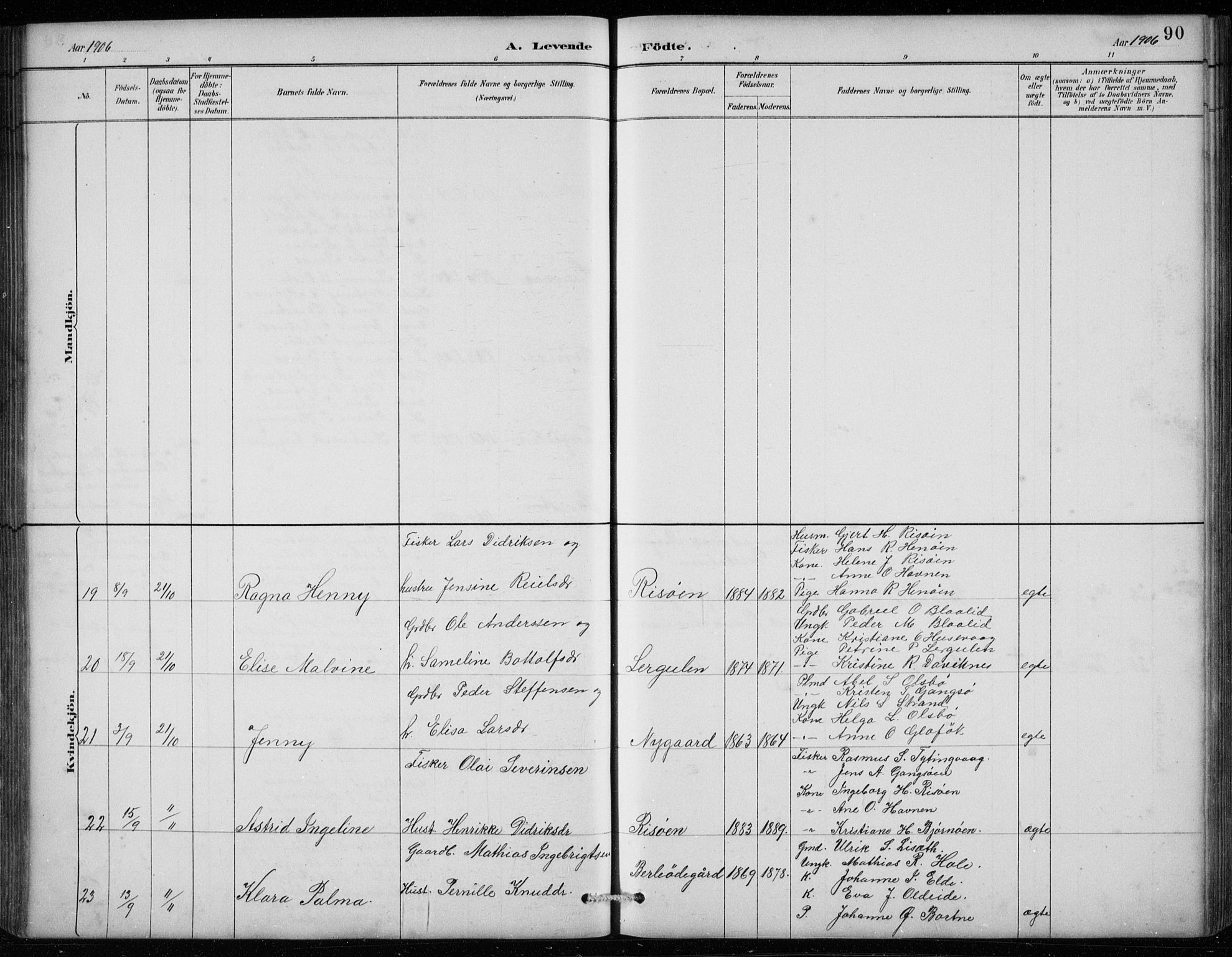 Davik sokneprestembete, AV/SAB-A-79701/H/Hab/Habc/L0002: Parish register (copy) no. C 2, 1889-1906, p. 90