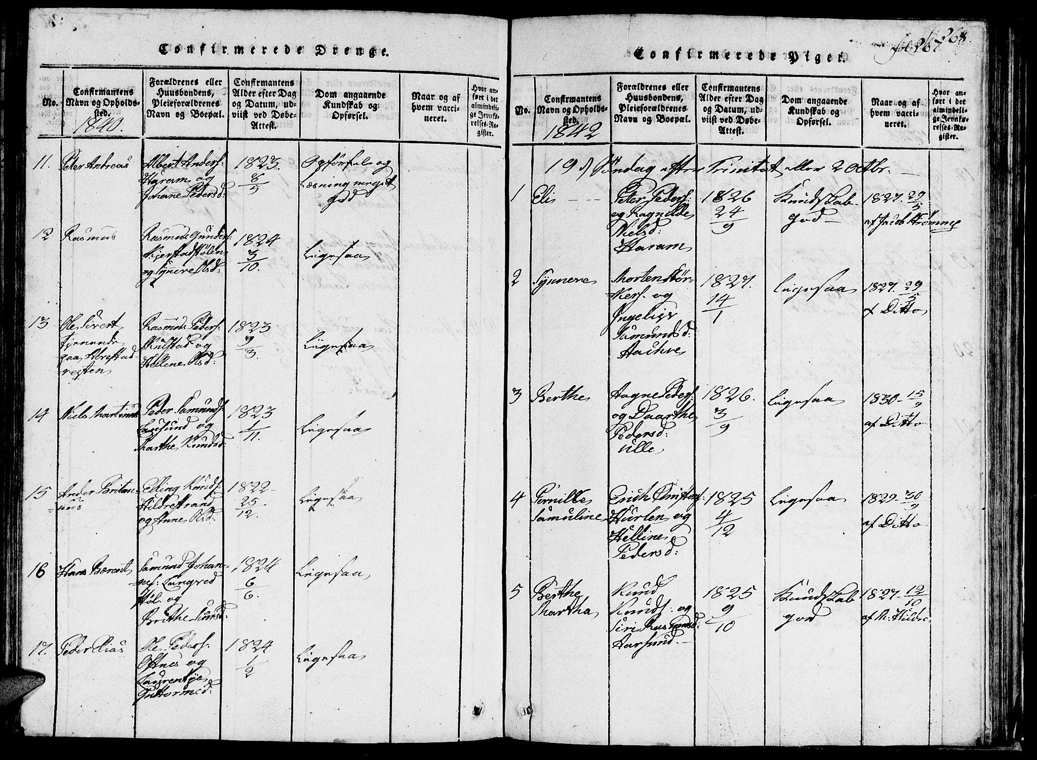 Ministerialprotokoller, klokkerbøker og fødselsregistre - Møre og Romsdal, AV/SAT-A-1454/536/L0506: Parish register (copy) no. 536C01, 1818-1859, p. 267