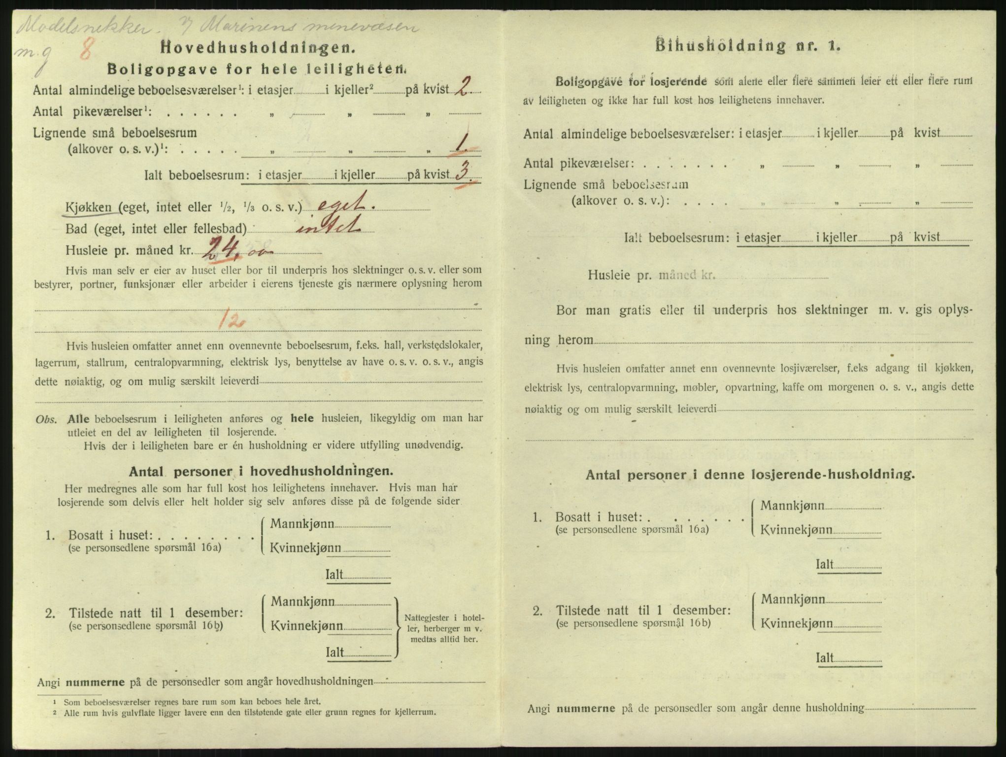 SAKO, 1920 census for Horten, 1920, p. 3638