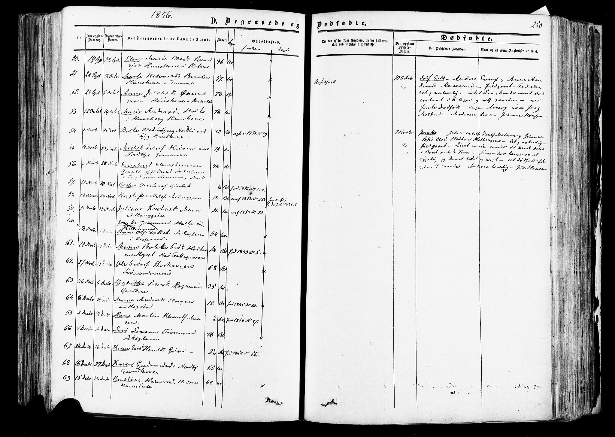 Aurskog prestekontor Kirkebøker, AV/SAO-A-10304a/F/Fa/L0007: Parish register (official) no. I 7, 1854-1877, p. 250