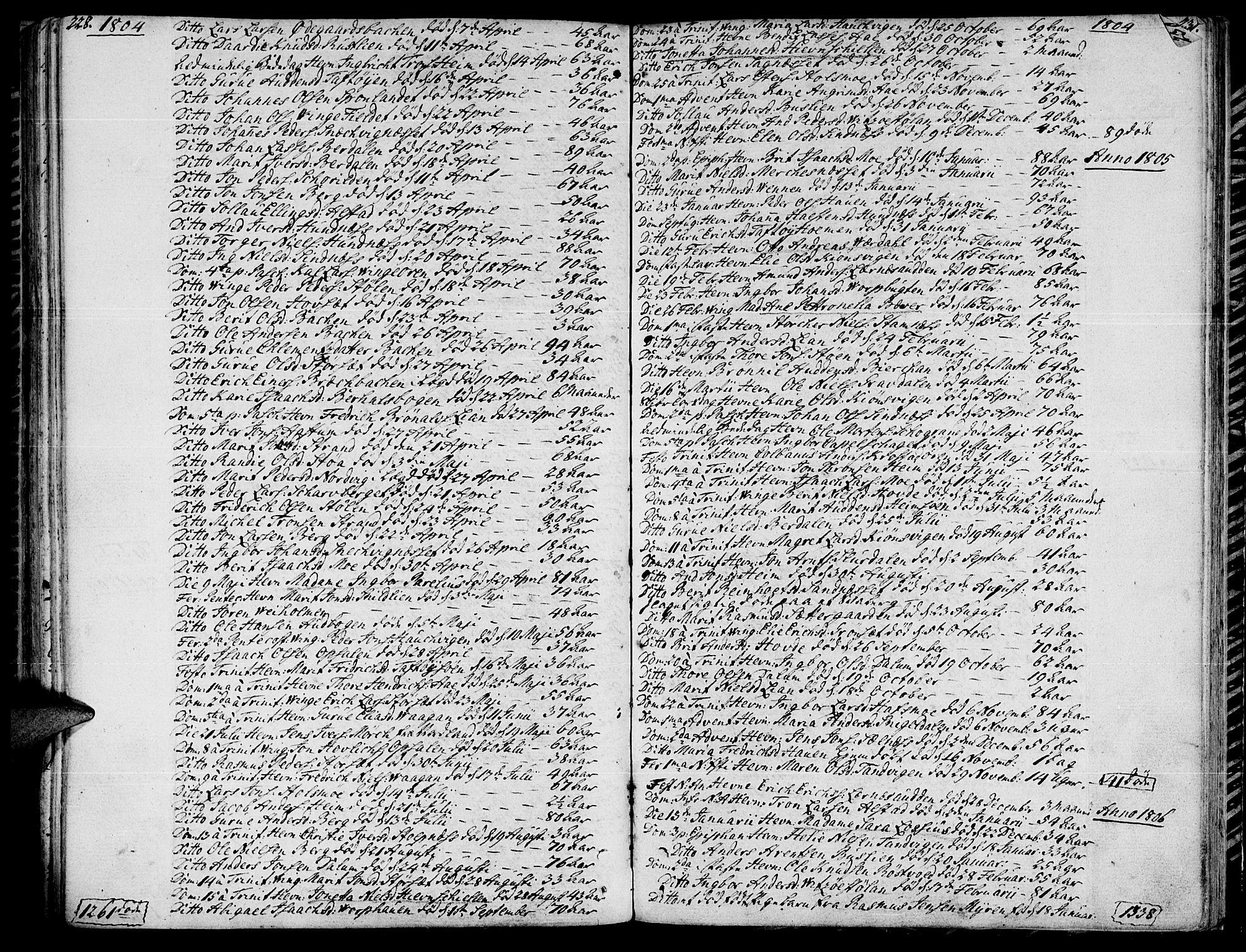 Ministerialprotokoller, klokkerbøker og fødselsregistre - Sør-Trøndelag, SAT/A-1456/630/L0490: Parish register (official) no. 630A03, 1795-1818, p. 228-229