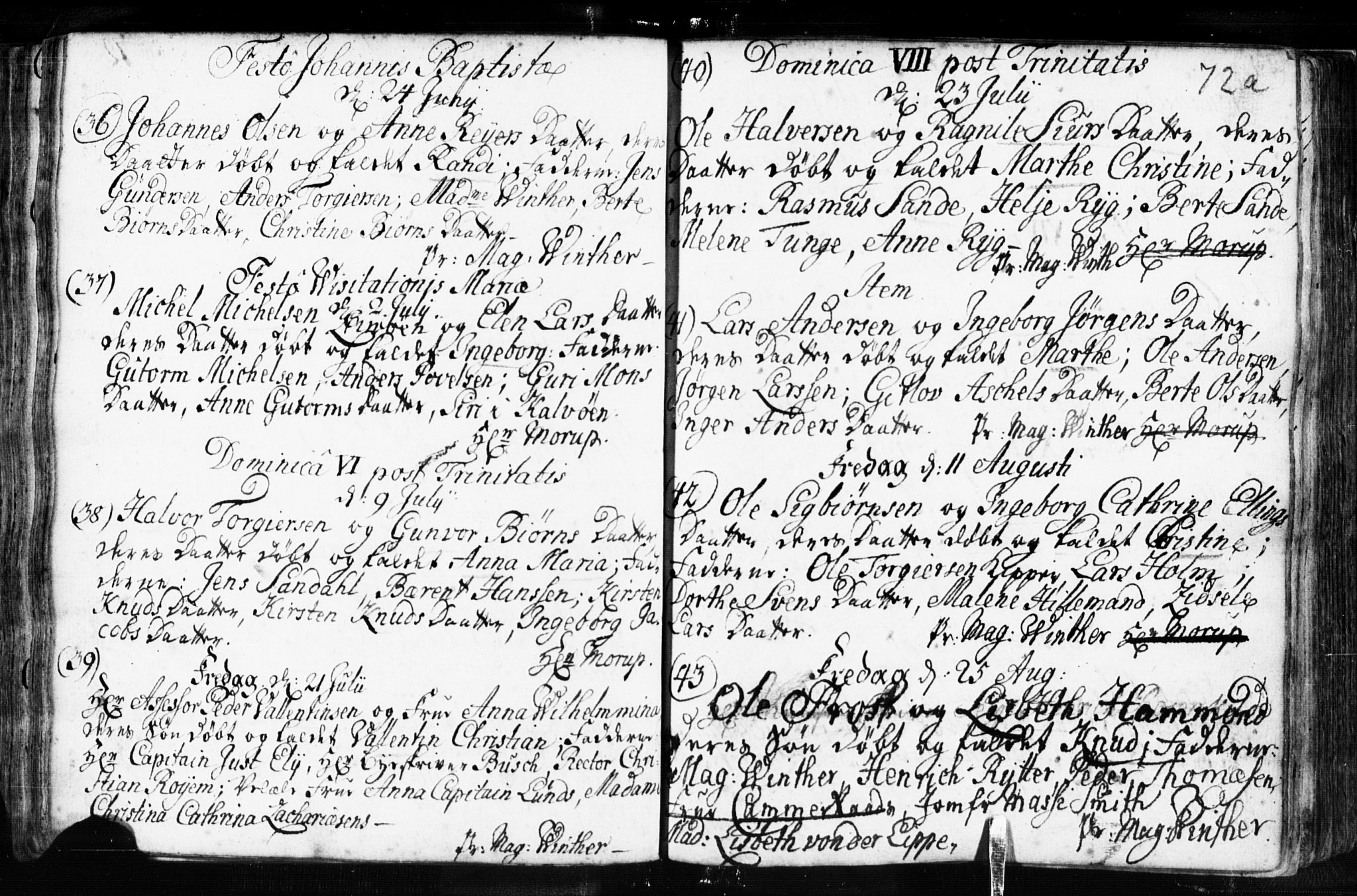 Domkirken sokneprestkontor, AV/SAST-A-101812/001/30/30BB/L0003: Parish register (copy) no. B 3, 1733-1751, p. 72