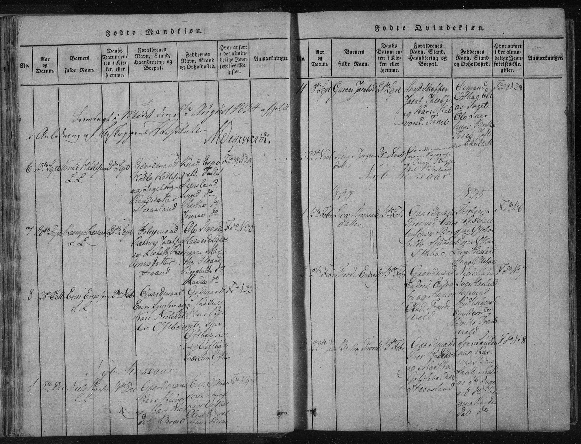 Vikedal sokneprestkontor, AV/SAST-A-101840/01/IV: Parish register (official) no. A 4, 1816-1850, p. 33