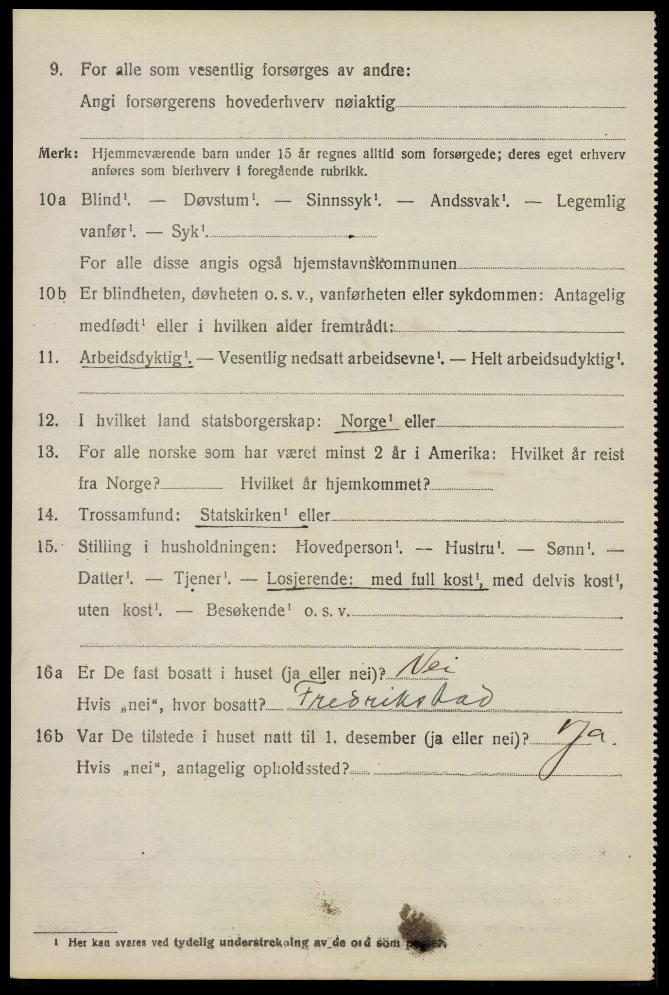 SAO, 1920 census for Spydeberg, 1920, p. 2868