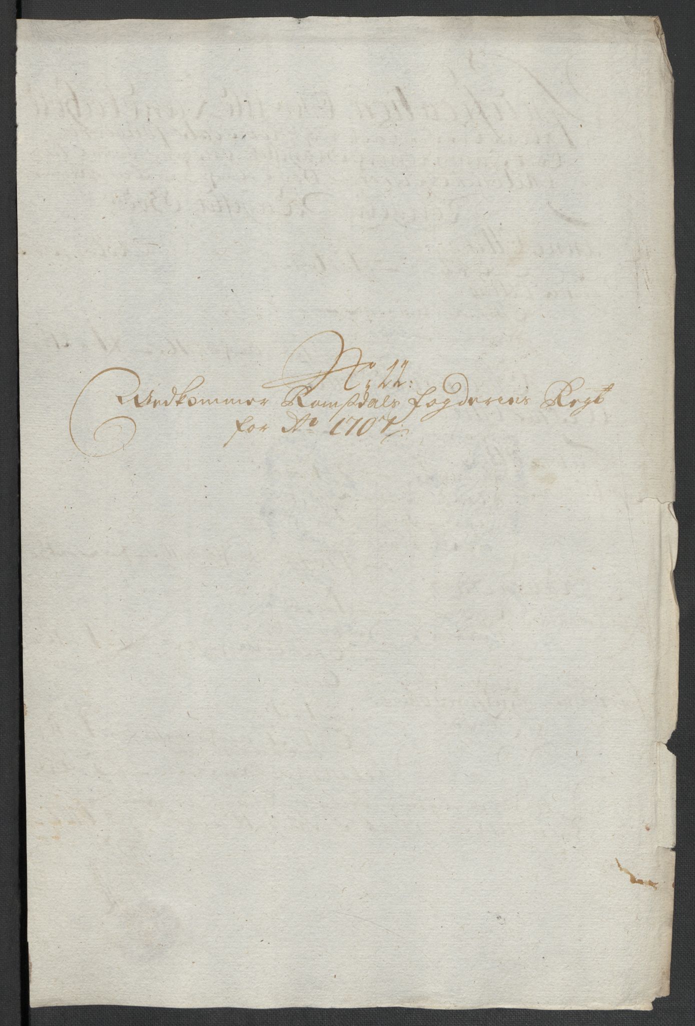 Rentekammeret inntil 1814, Reviderte regnskaper, Fogderegnskap, RA/EA-4092/R55/L3658: Fogderegnskap Romsdal, 1707-1708, p. 101