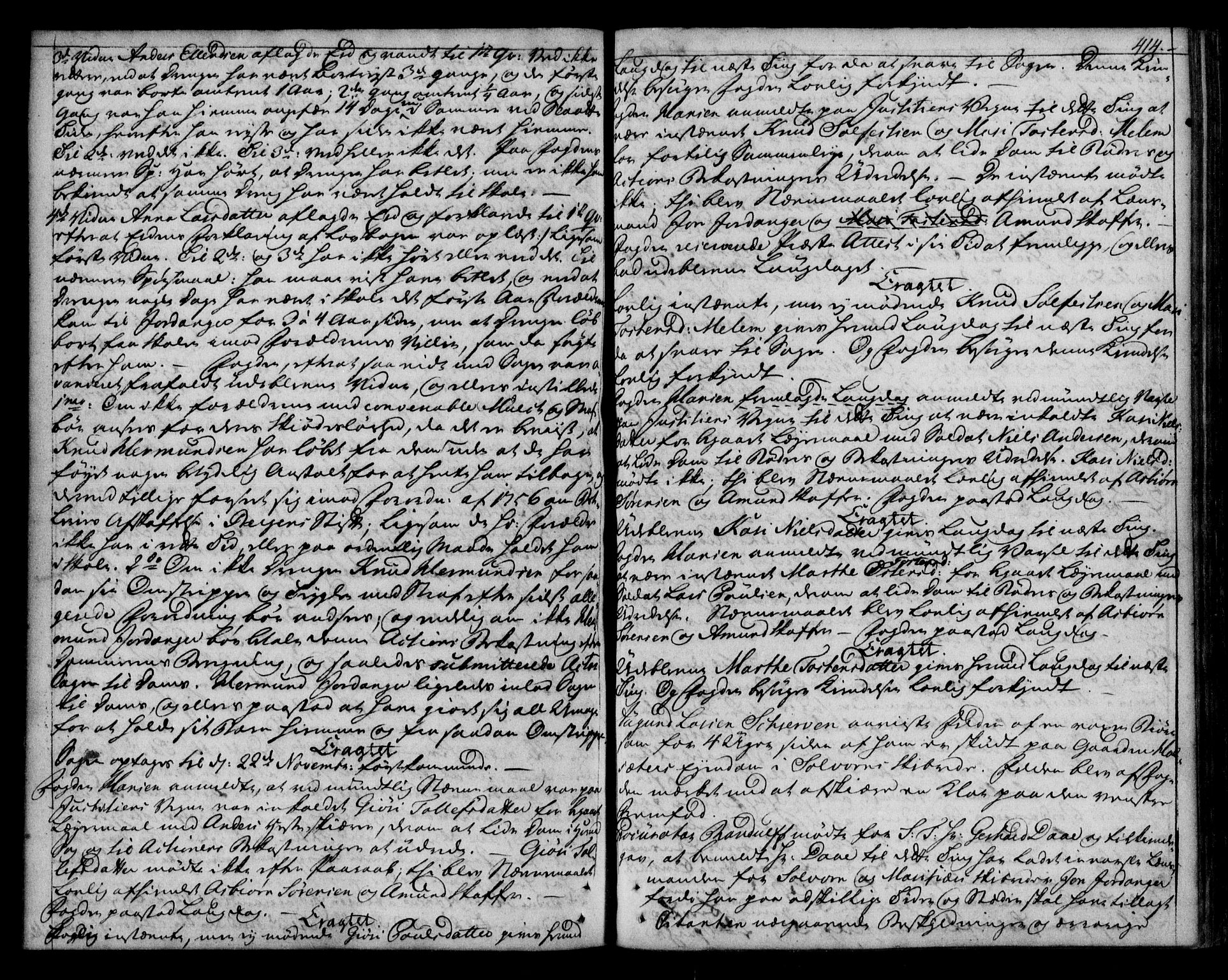 Indre Sogn tingrett, AV/SAB-A-3301/1/F/Fa/L0043: Tingbok 43, 1772-1774, p. 413b-414a