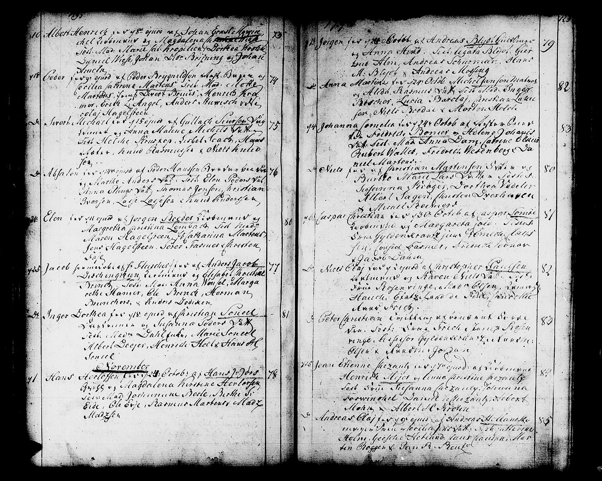 Domkirken sokneprestembete, SAB/A-74801/H/Haa/L0004: Parish register (official) no. A 4, 1763-1820, p. 122-123