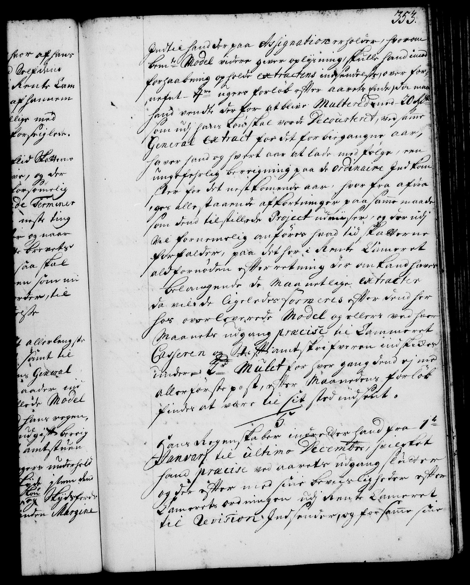 Rentekammeret, Kammerkanselliet, RA/EA-3111/G/Gg/Ggi/L0001: Norsk instruksjonsprotokoll med register (merket RK 53.34), 1720-1729, p. 353