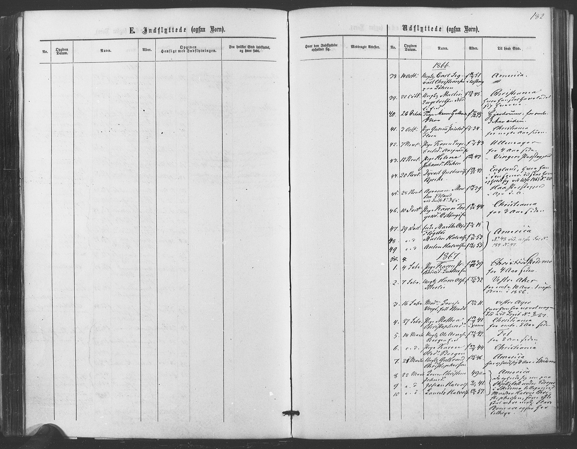 Sørum prestekontor Kirkebøker, AV/SAO-A-10303/F/Fa/L0006: Parish register (official) no. I 6, 1864-1877, p. 182