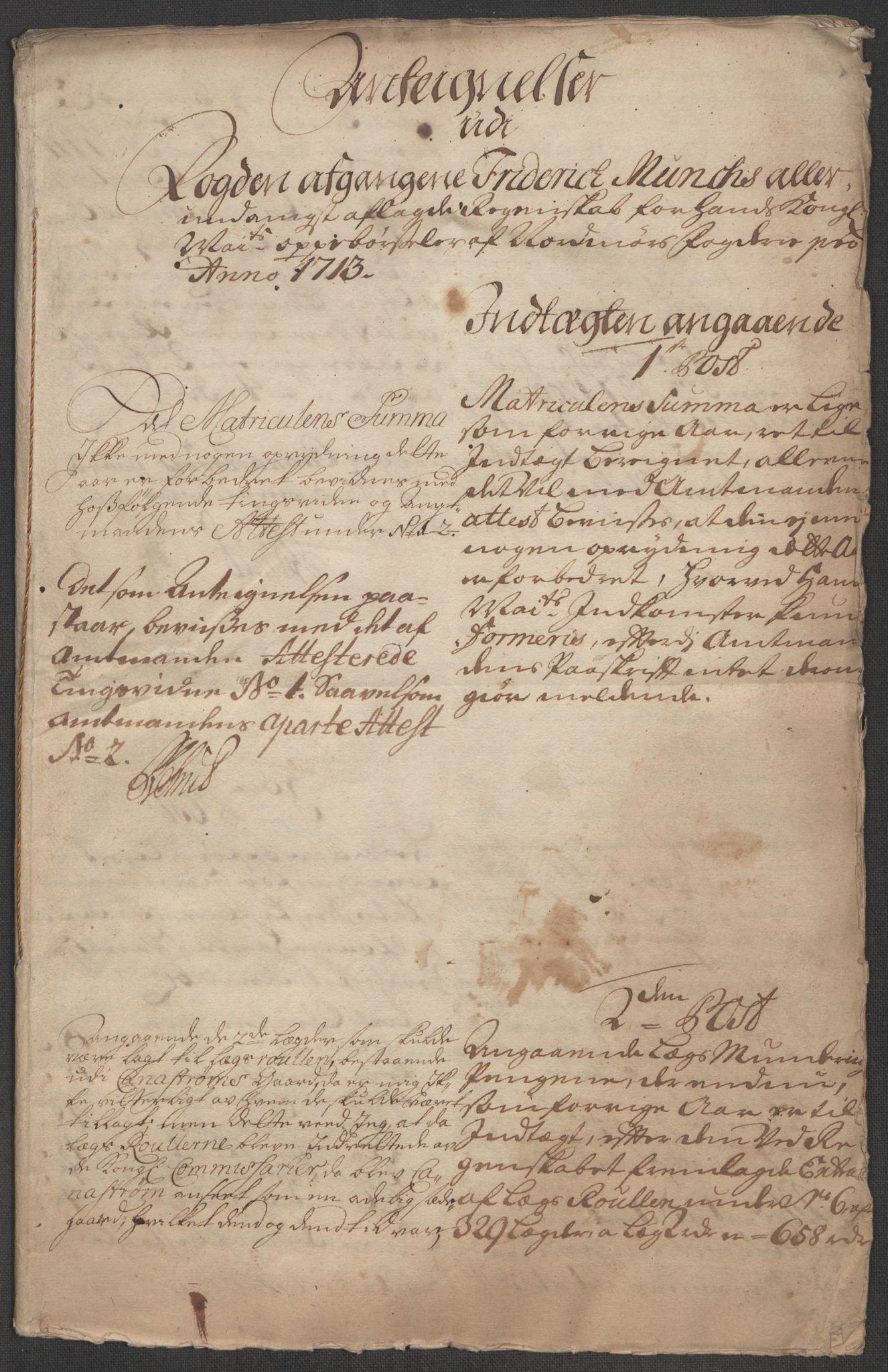 Rentekammeret inntil 1814, Reviderte regnskaper, Fogderegnskap, RA/EA-4092/R56/L3747: Fogderegnskap Nordmøre, 1713, p. 298