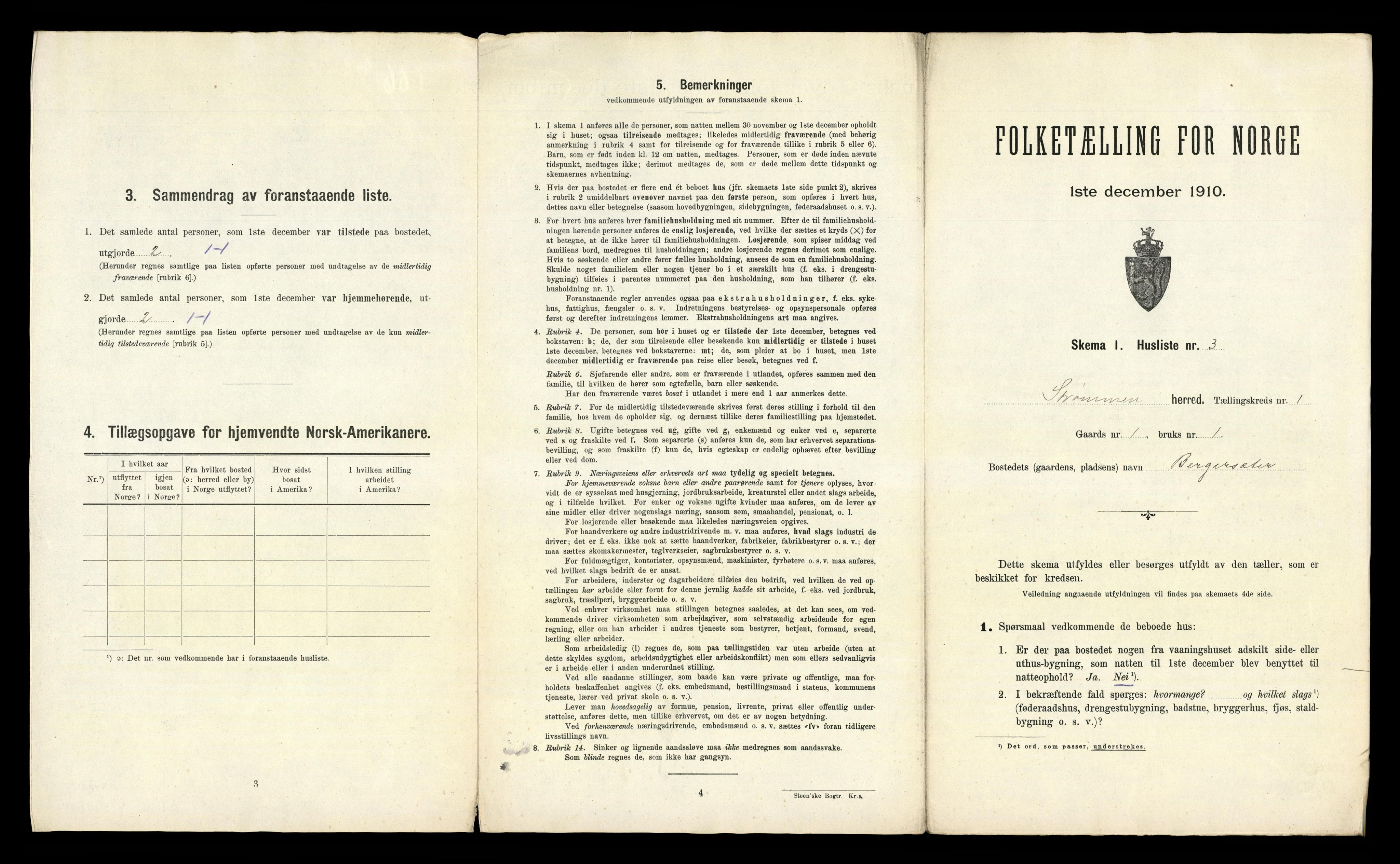 RA, 1910 census for Strømm, 1910, p. 24