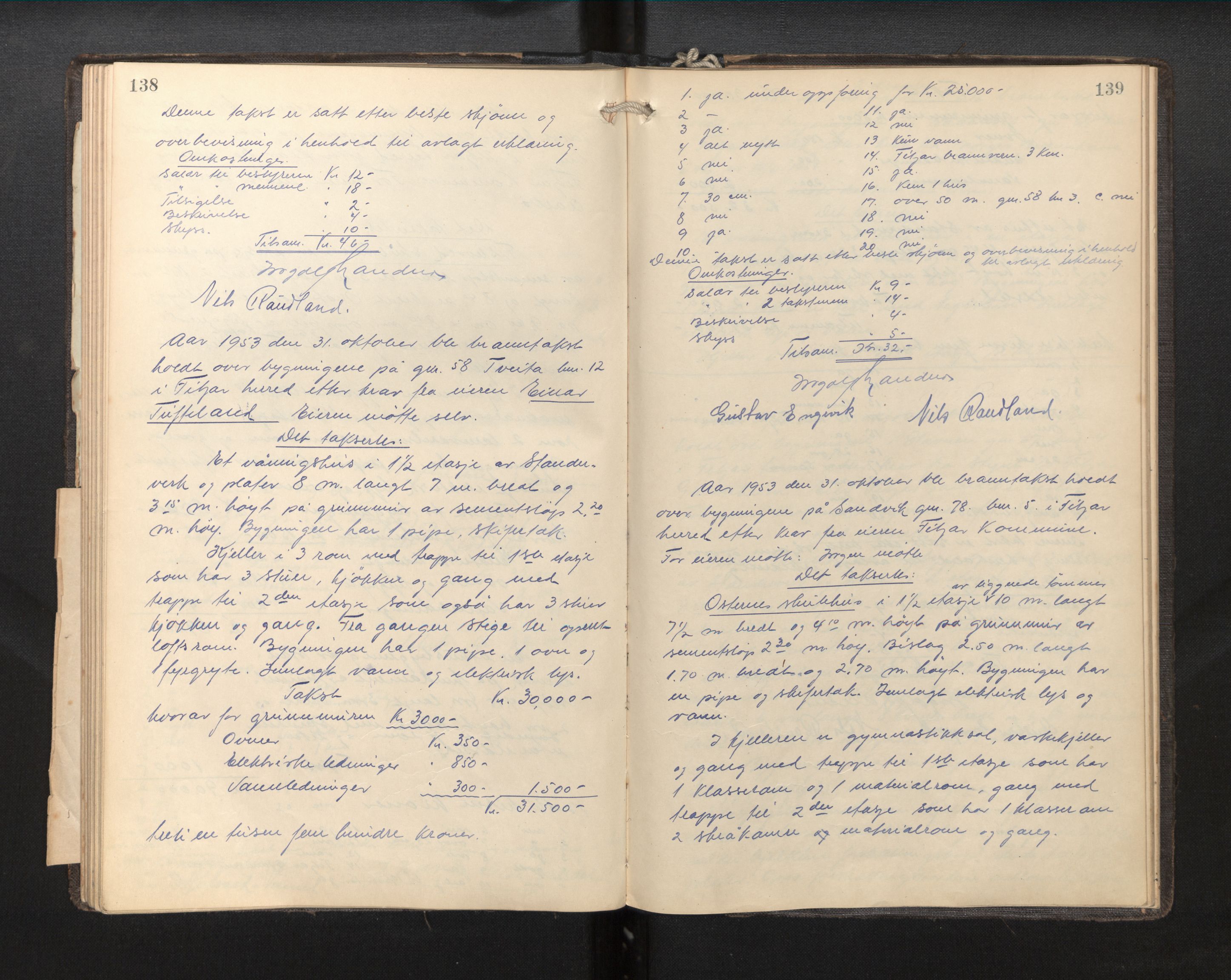 Lensmannen i Fitjar, AV/SAB-A-32001/0012/L0001c: Branntakstprotokoll, 1928-1955, p. 138-139
