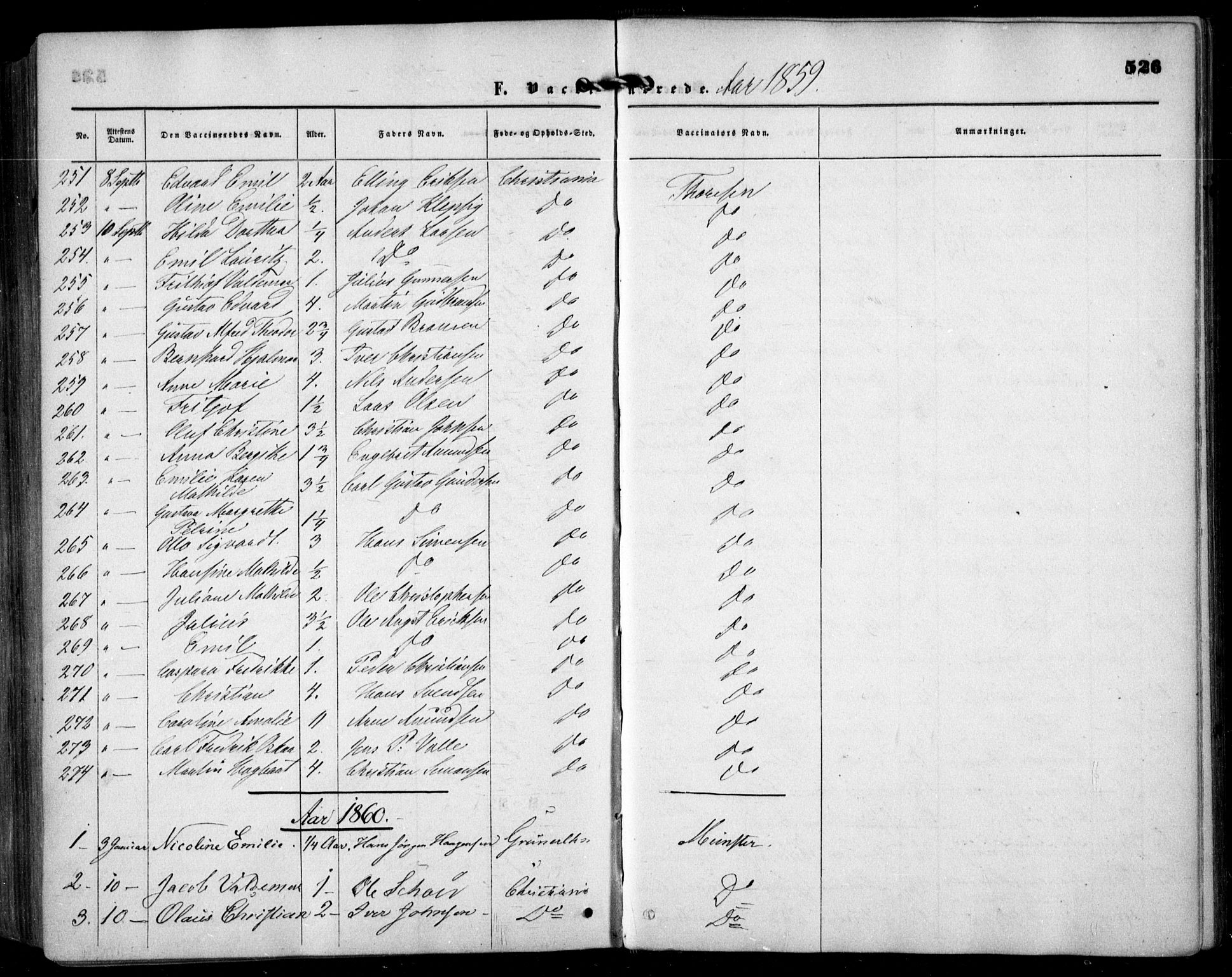 Grønland prestekontor Kirkebøker, AV/SAO-A-10848/F/Fa/L0001: Parish register (official) no. 1, 1859-1861, p. 526