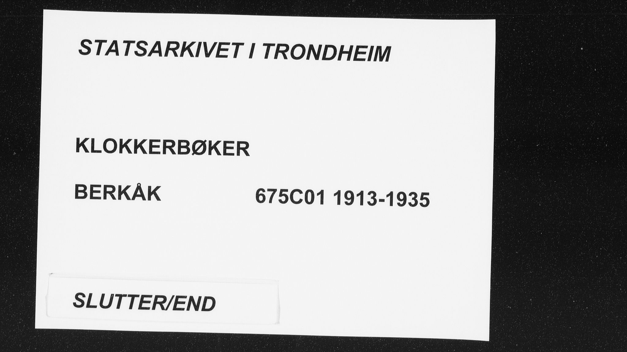 Ministerialprotokoller, klokkerbøker og fødselsregistre - Sør-Trøndelag, SAT/A-1456/675/L0888: Parish register (copy) no. 675C01, 1913-1935