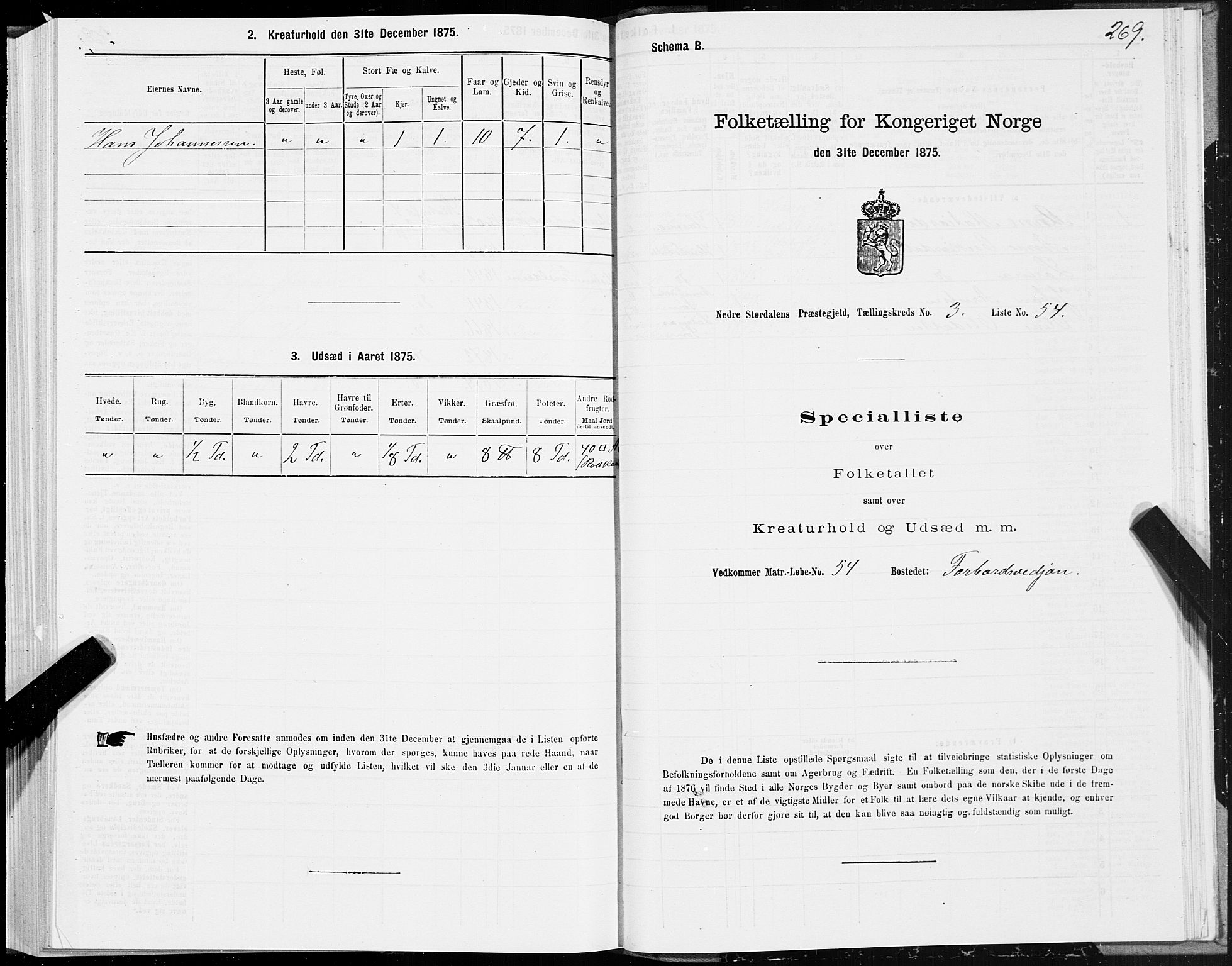 SAT, 1875 census for 1714P Nedre Stjørdal, 1875, p. 1269