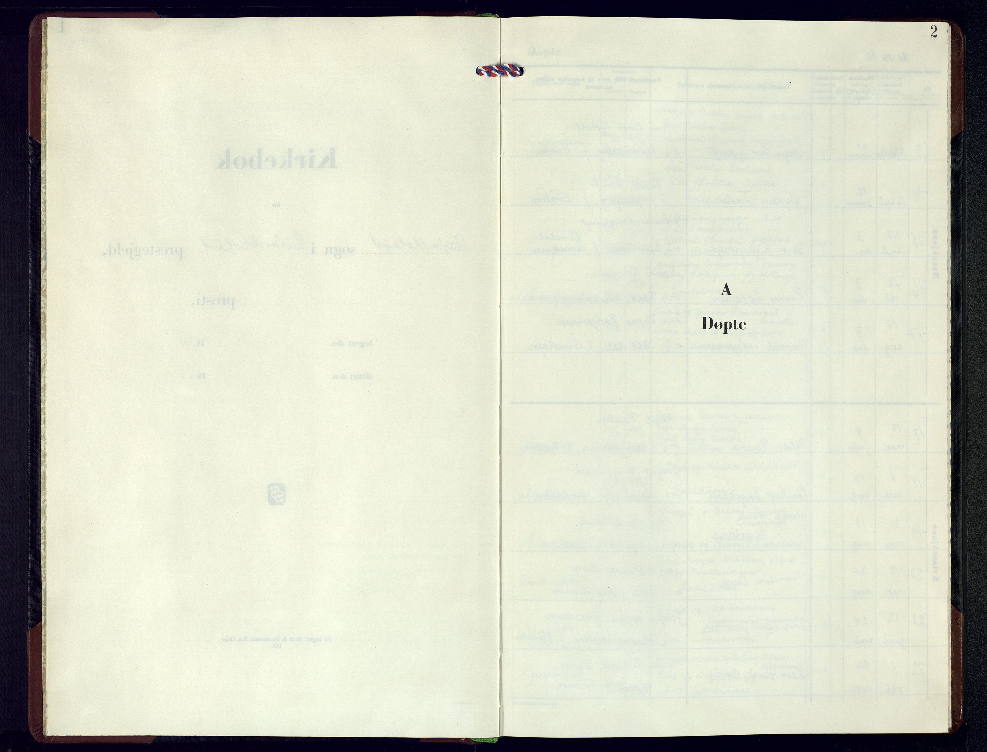 Austre Moland sokneprestkontor, AV/SAK-1111-0001/F/Fb/Fba/L0007: Parish register (copy) no. B-6, 1972-1974, p. 2